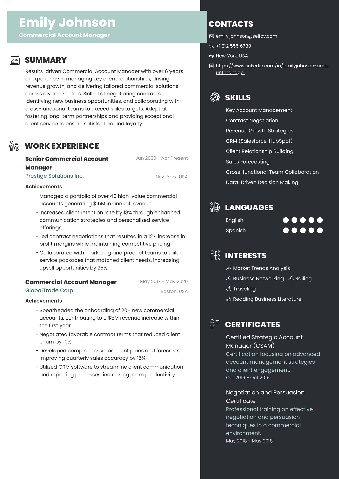 Commercial Account Manager