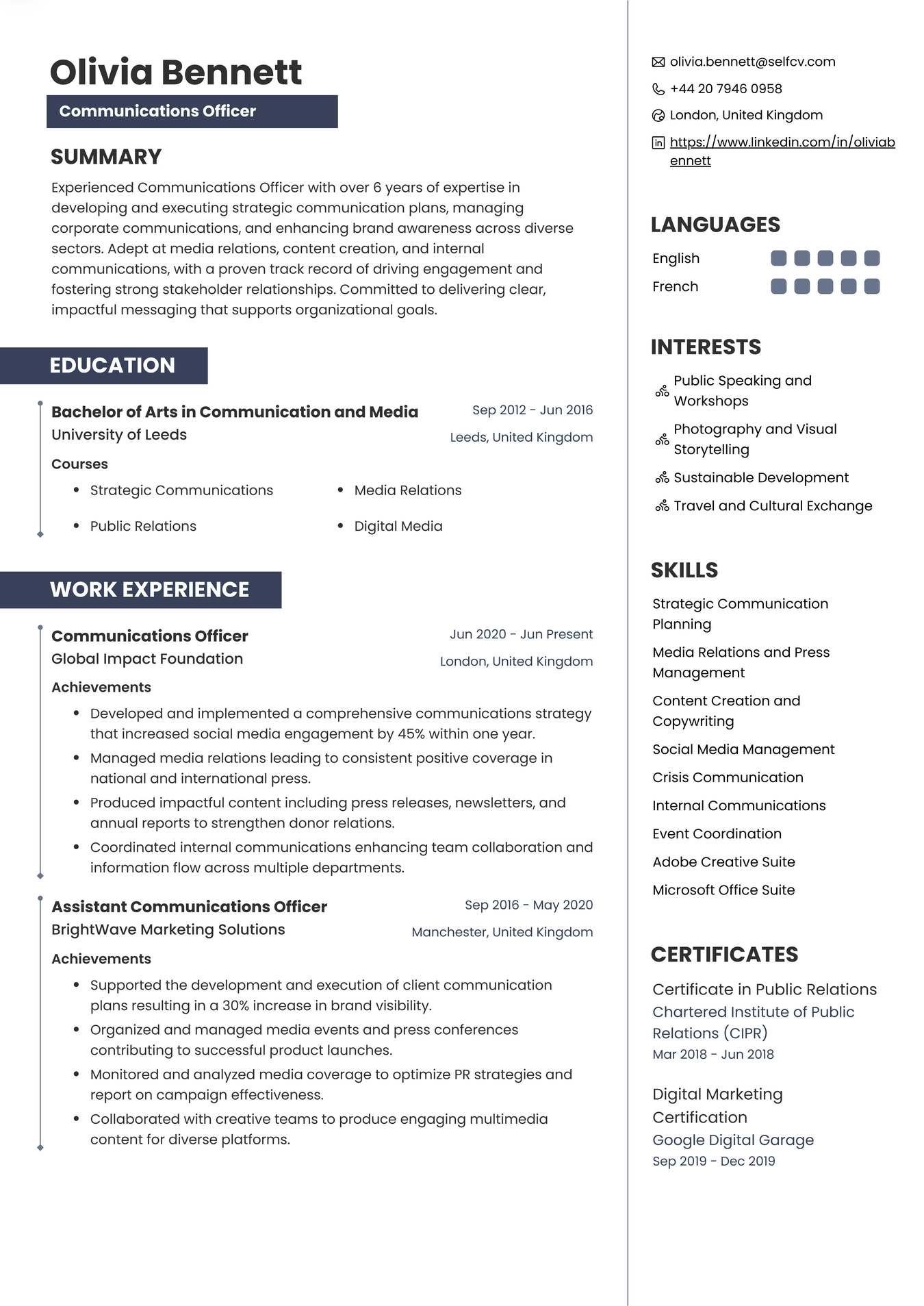 Communications Officer