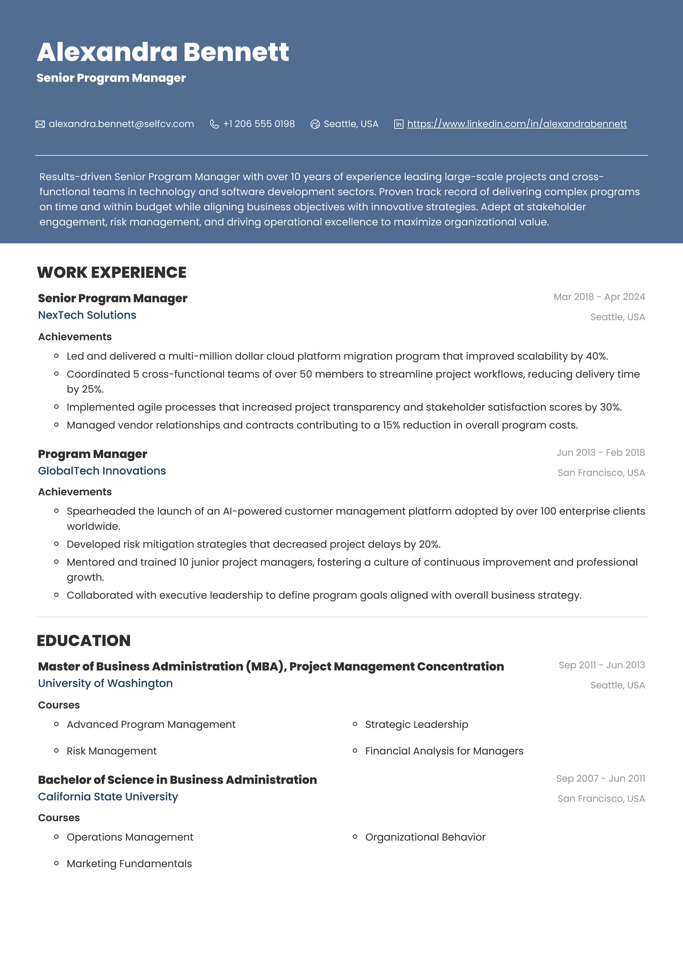 Senior Program Manager