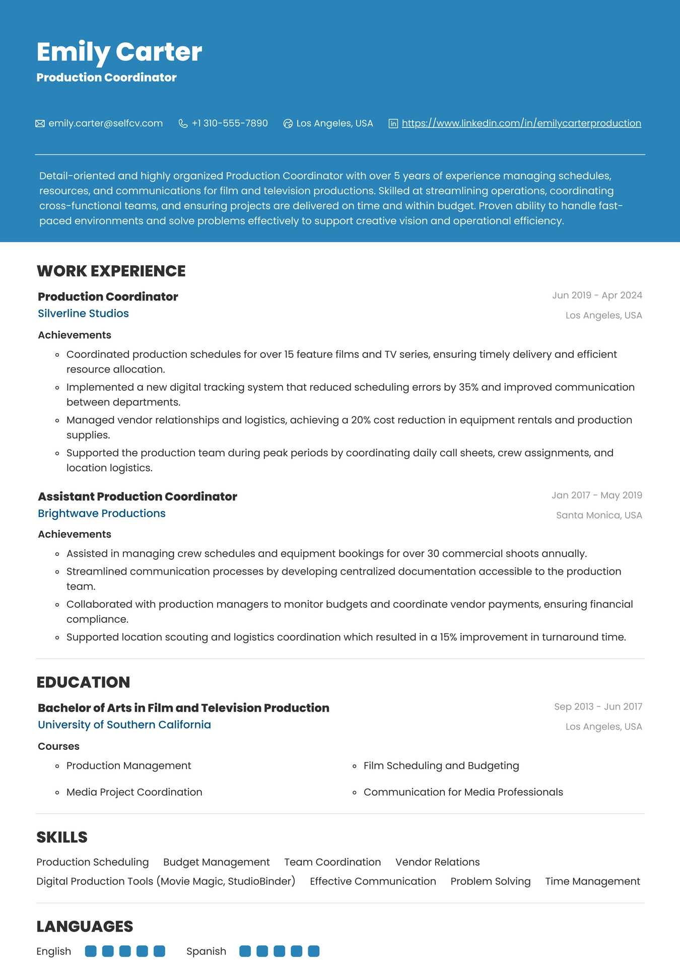 Production Coordinator