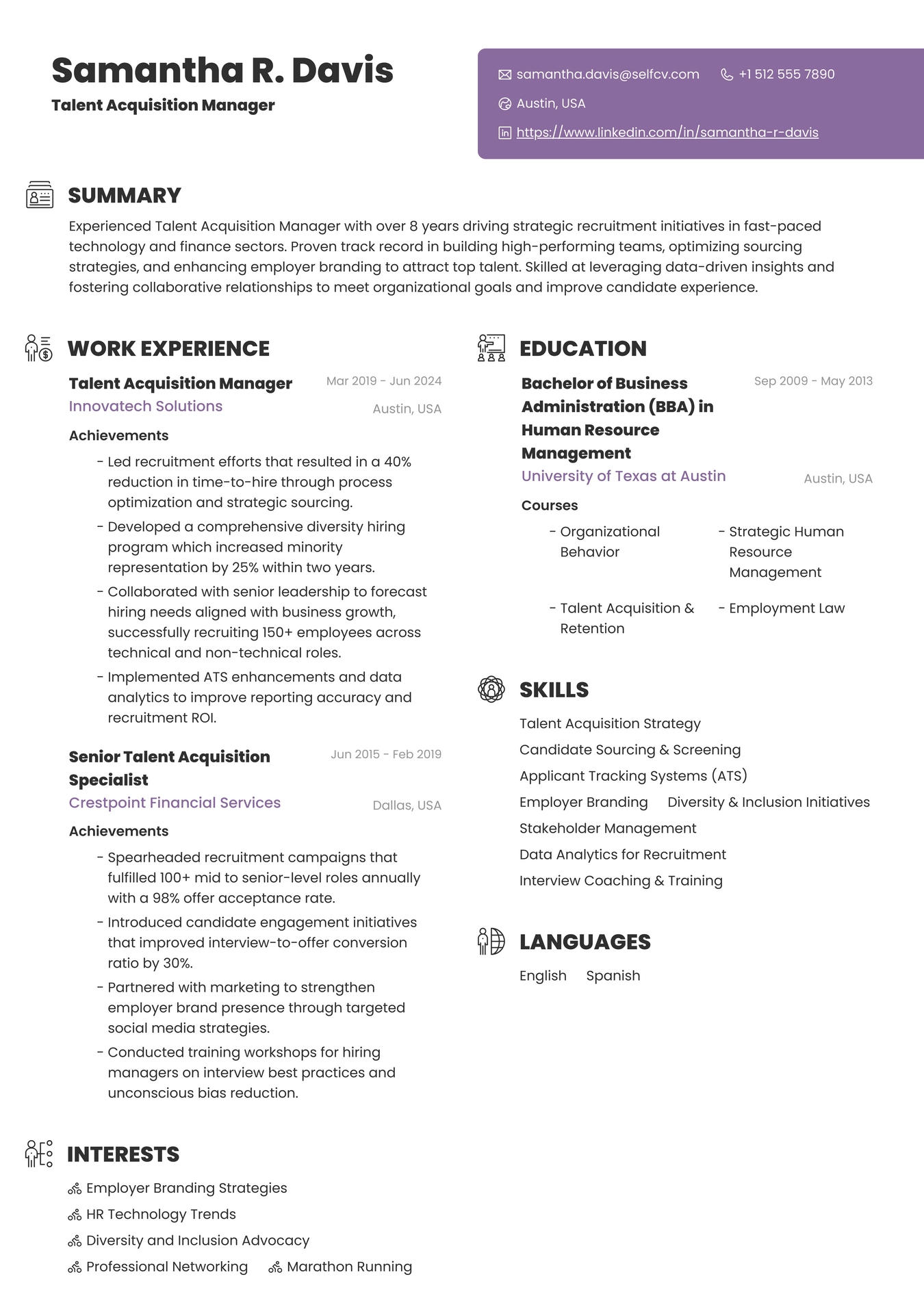 Talent Acquisition Manager