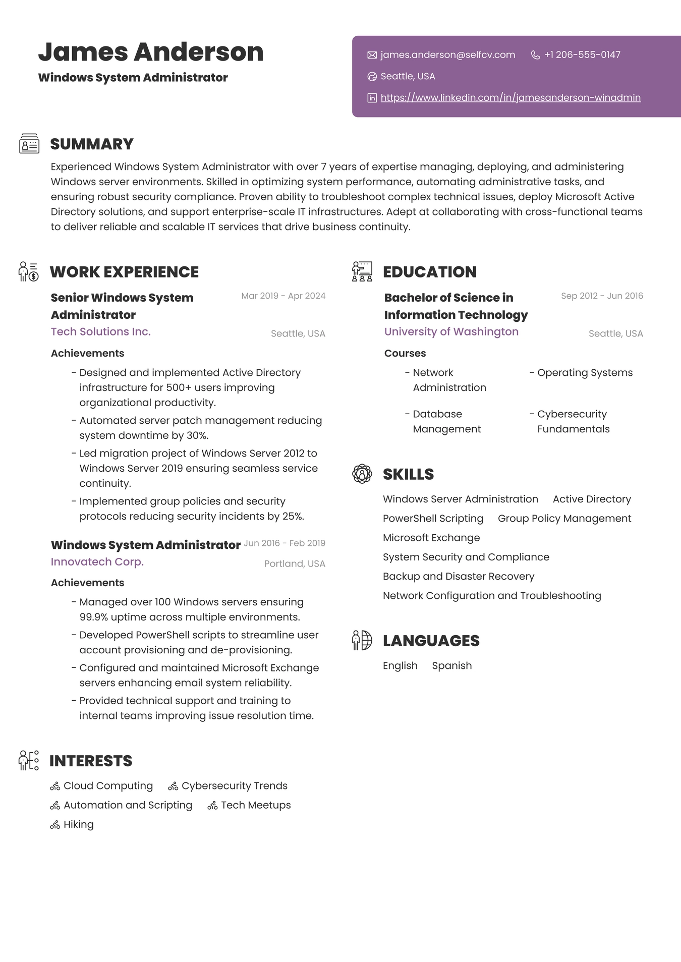 Windows System Administrator