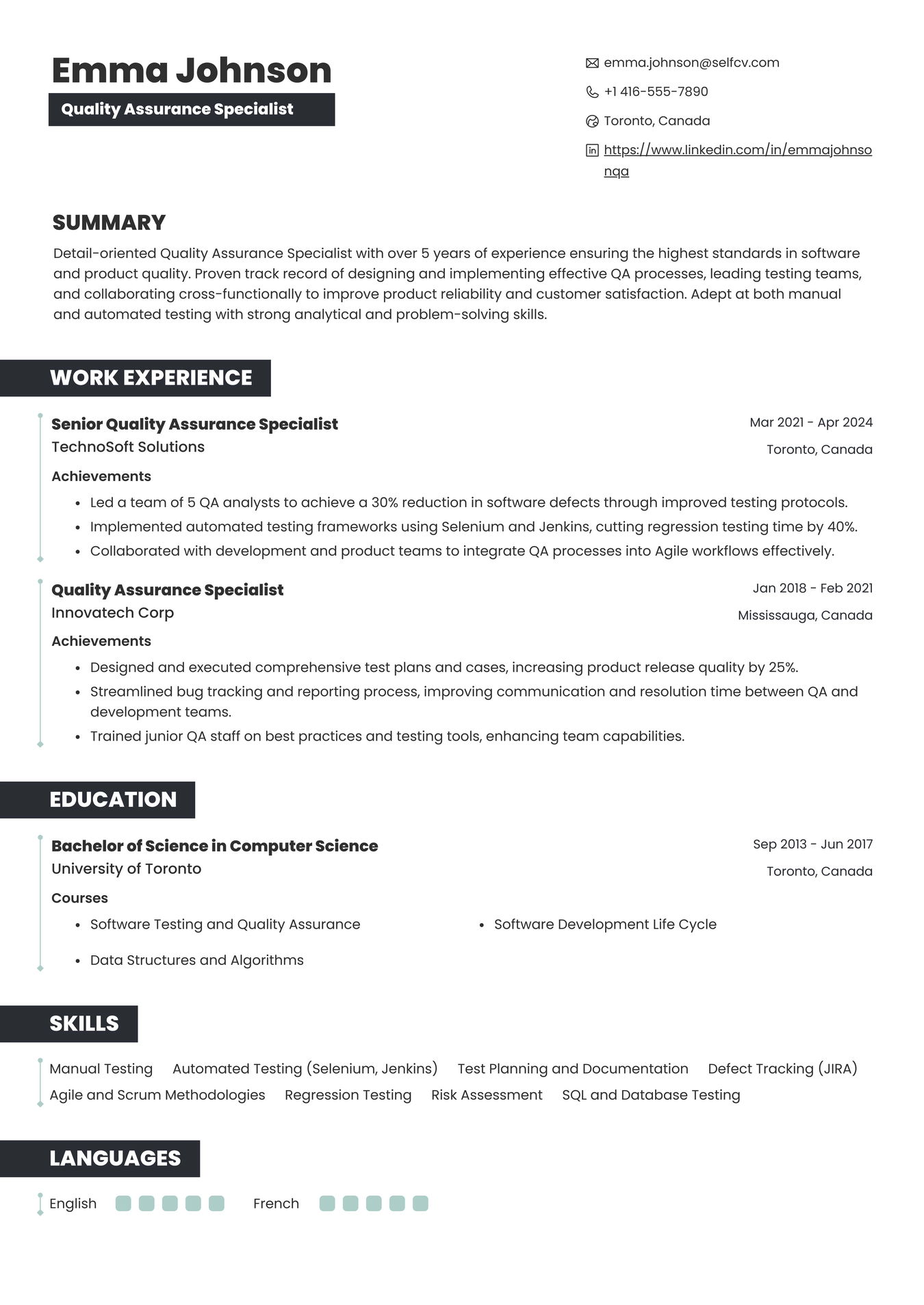 Quality Assurance Specialist