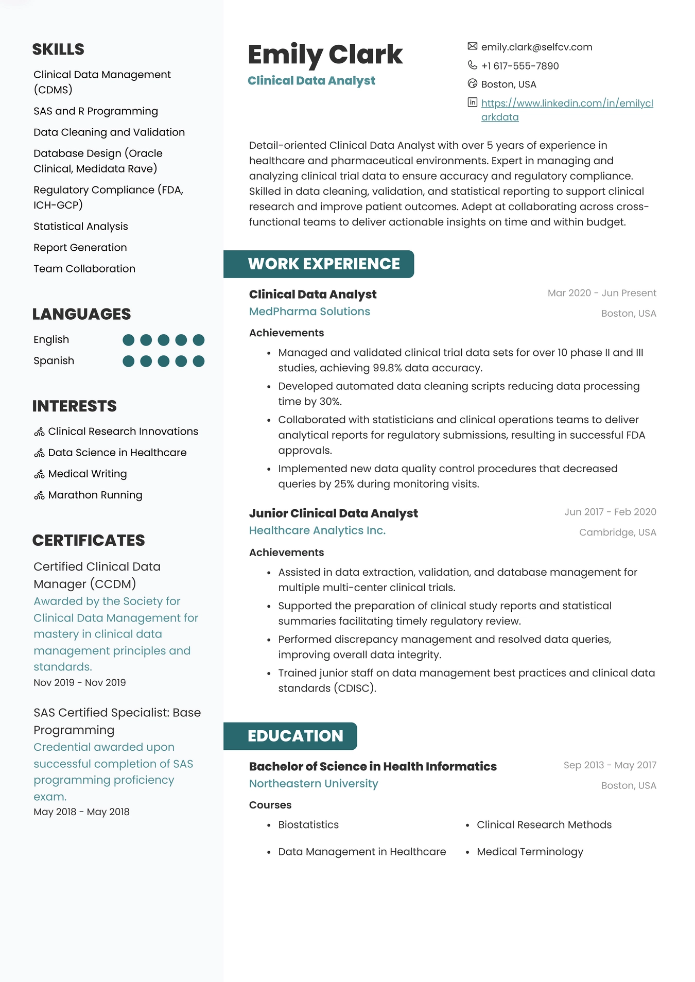 Clinical Data Analyst