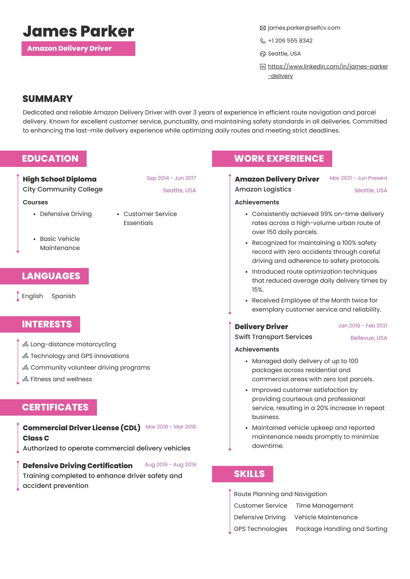 Amazon Delivery Driver