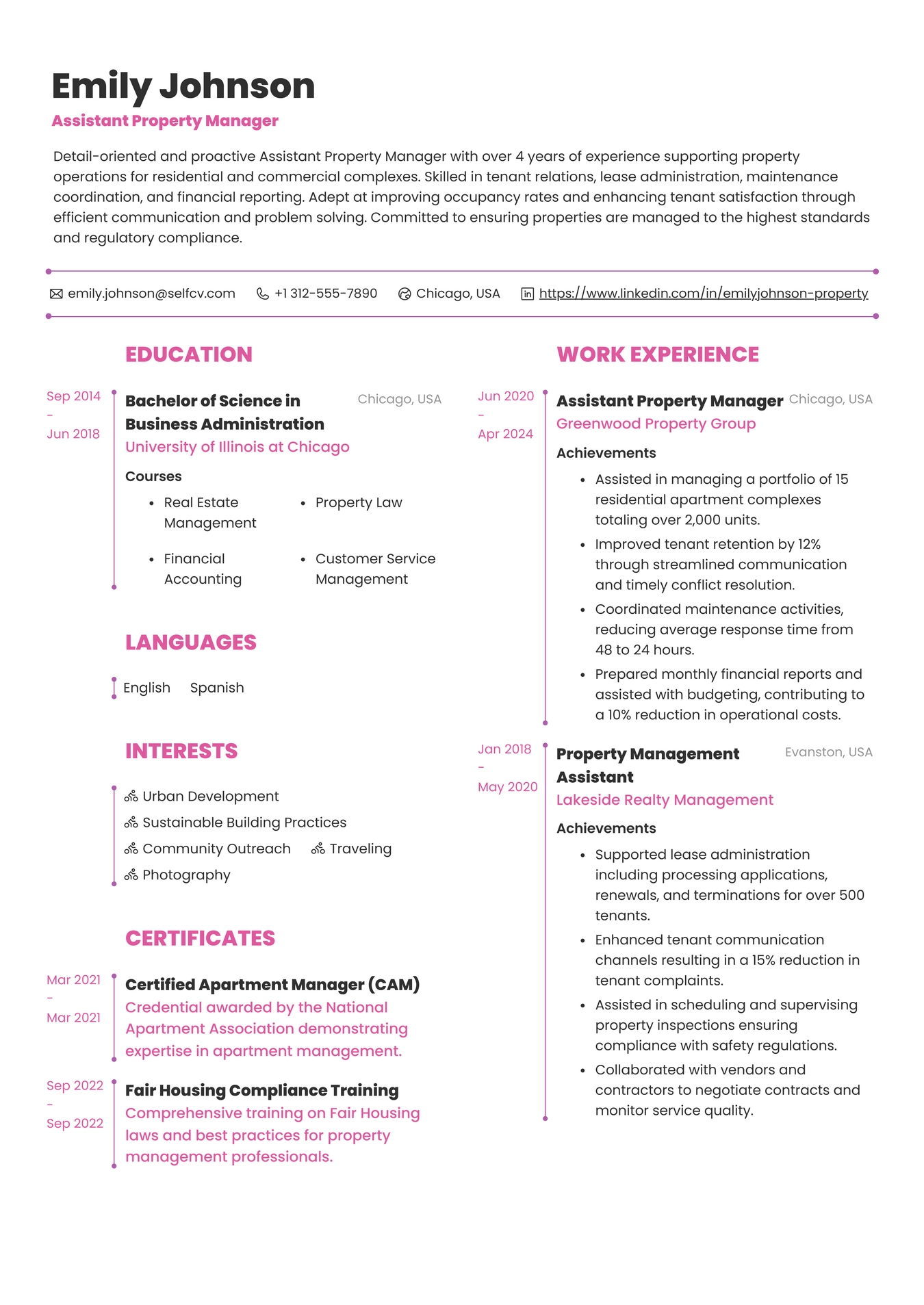 Assistant Property Manager