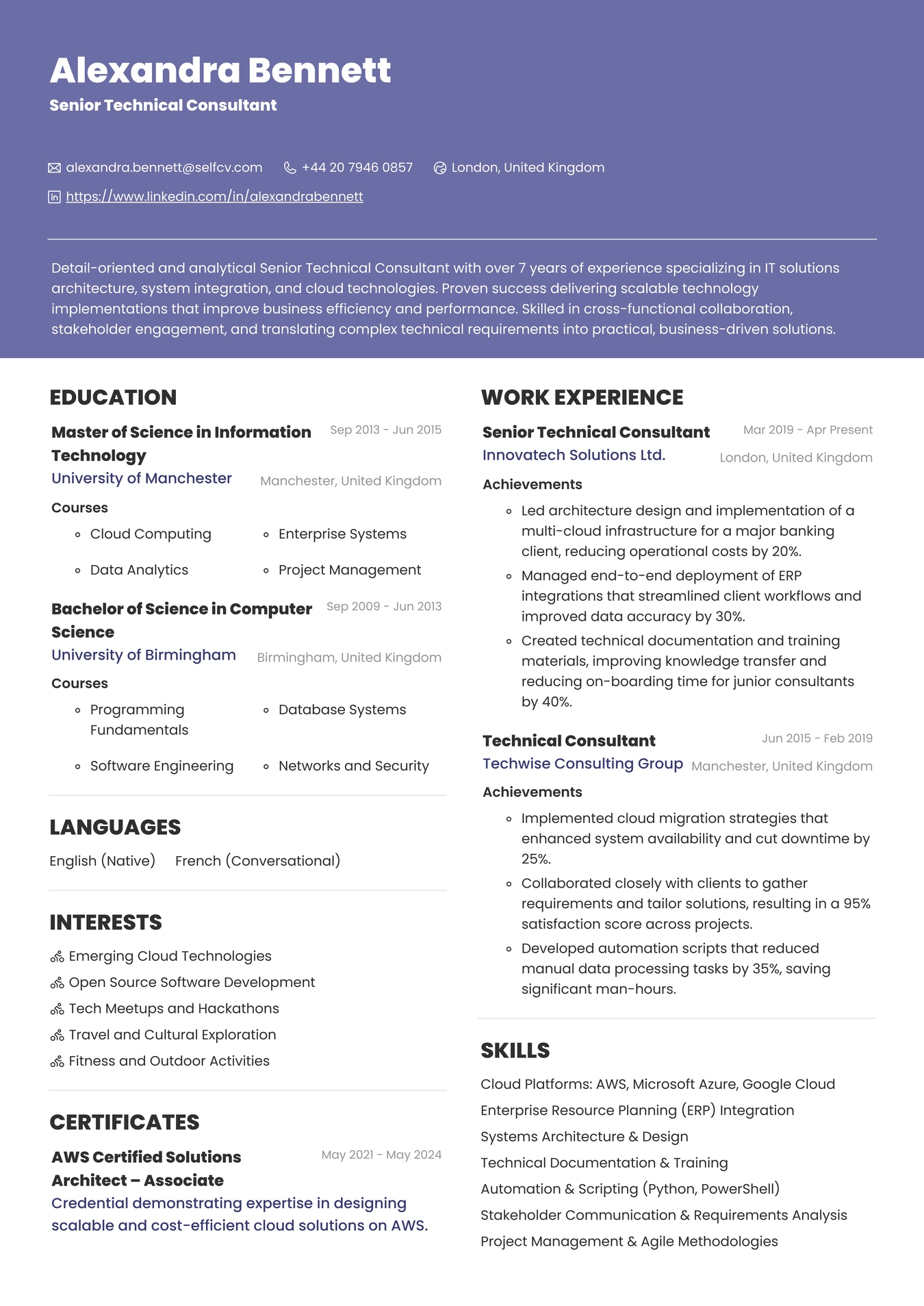 Technical Consultant