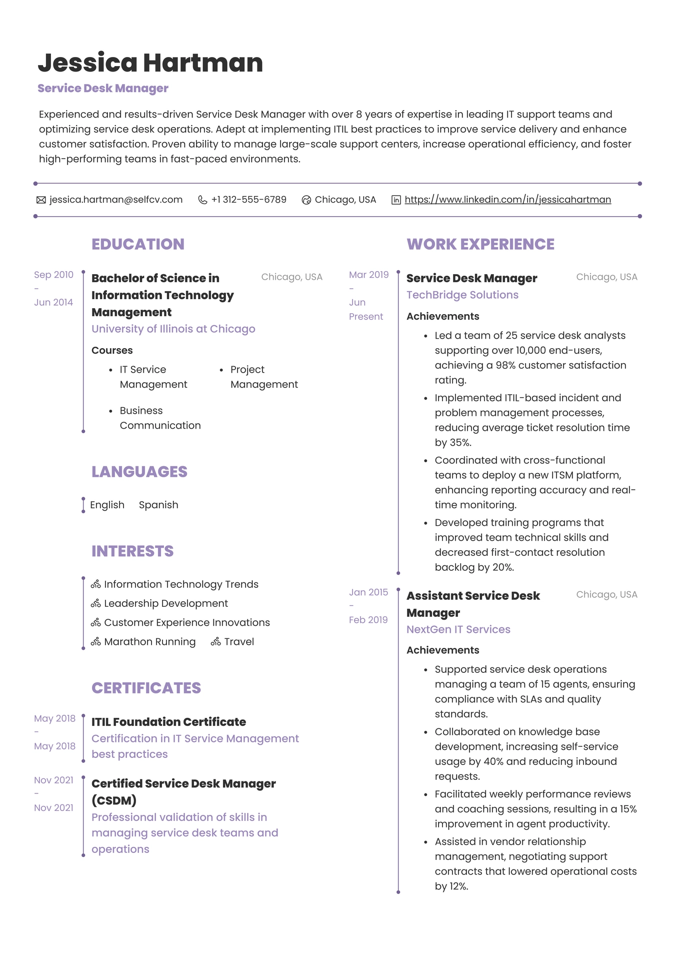 Service Desk Manager