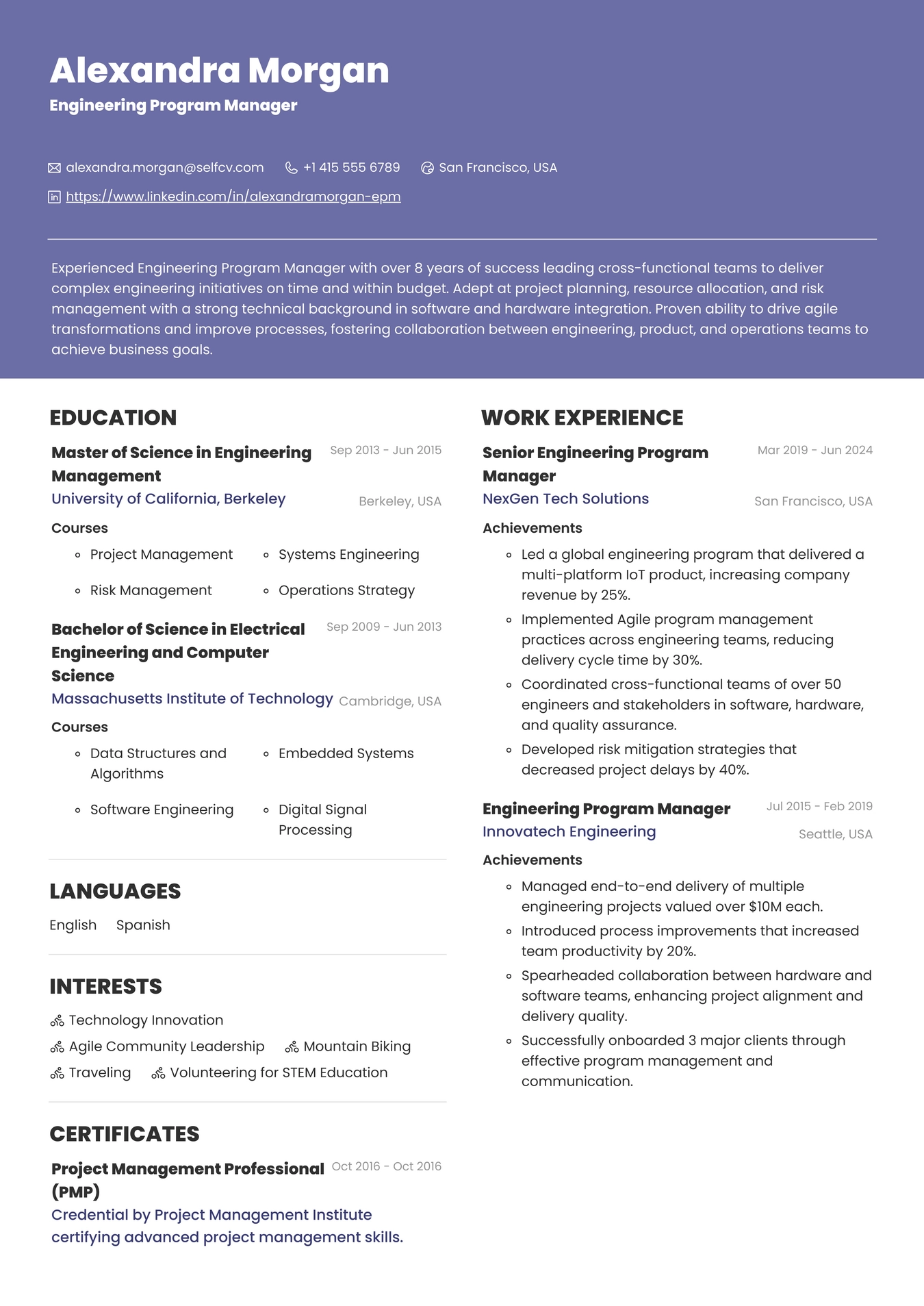 Engineering Program Manager