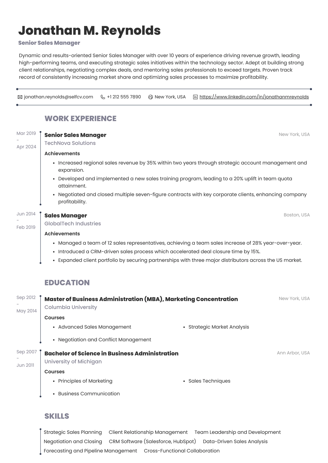 Senior Sales Manager