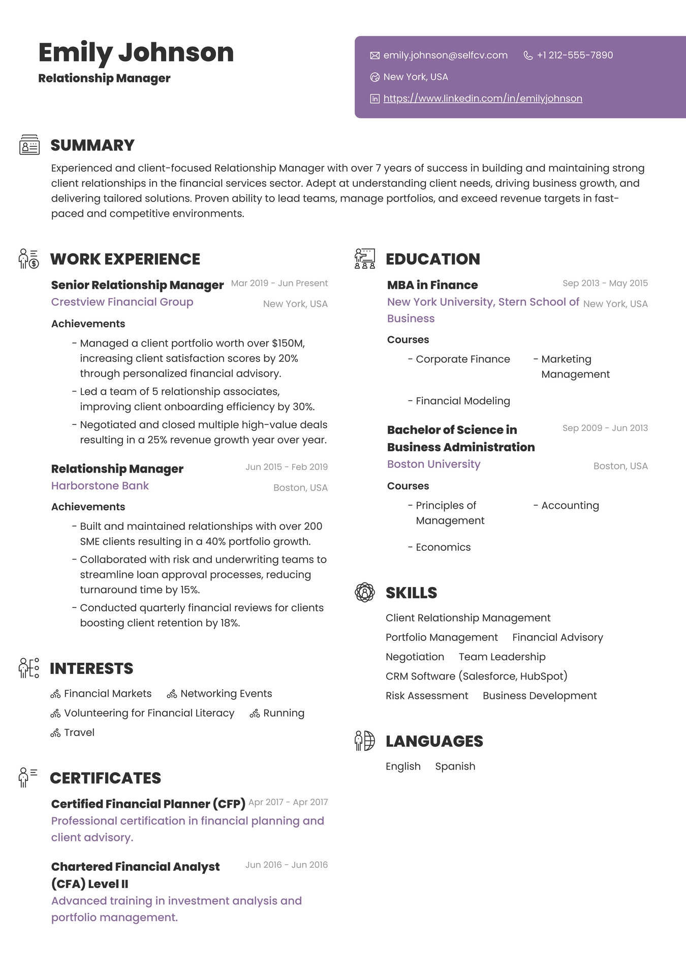 Relationship Manager