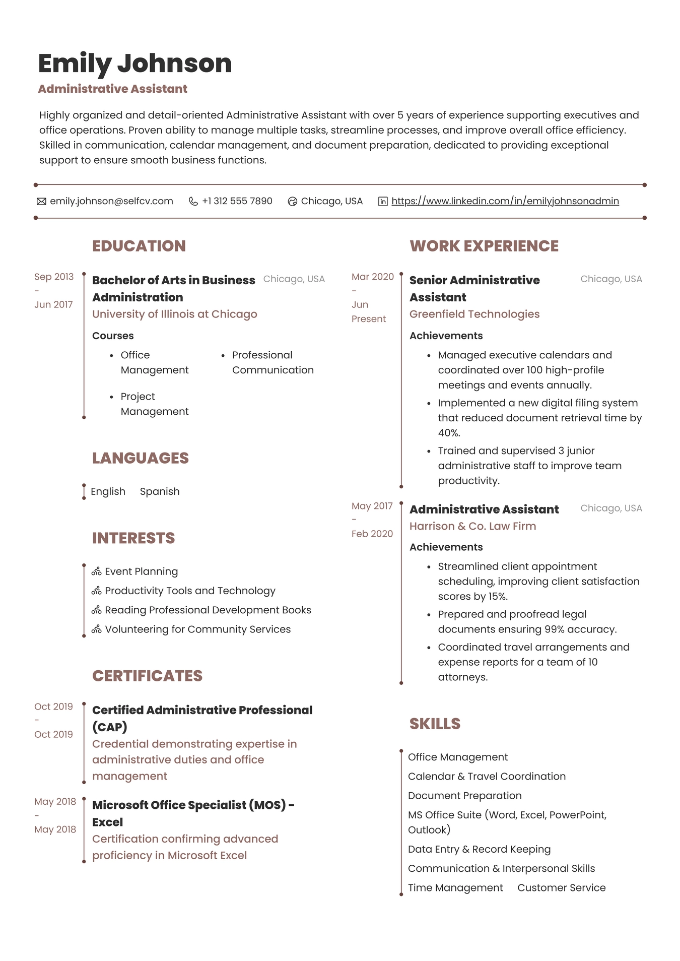 Administrative Assistant