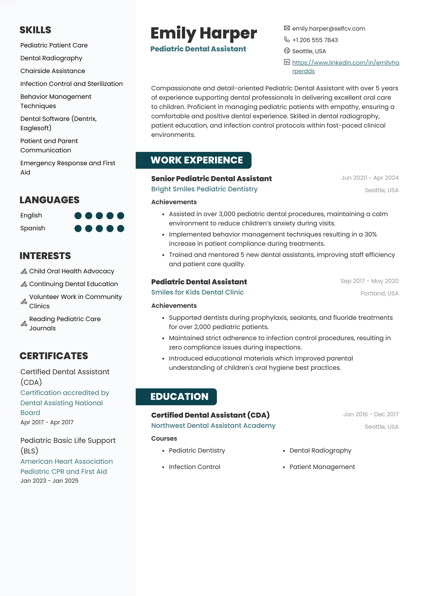 Pediatric Dental Assistant