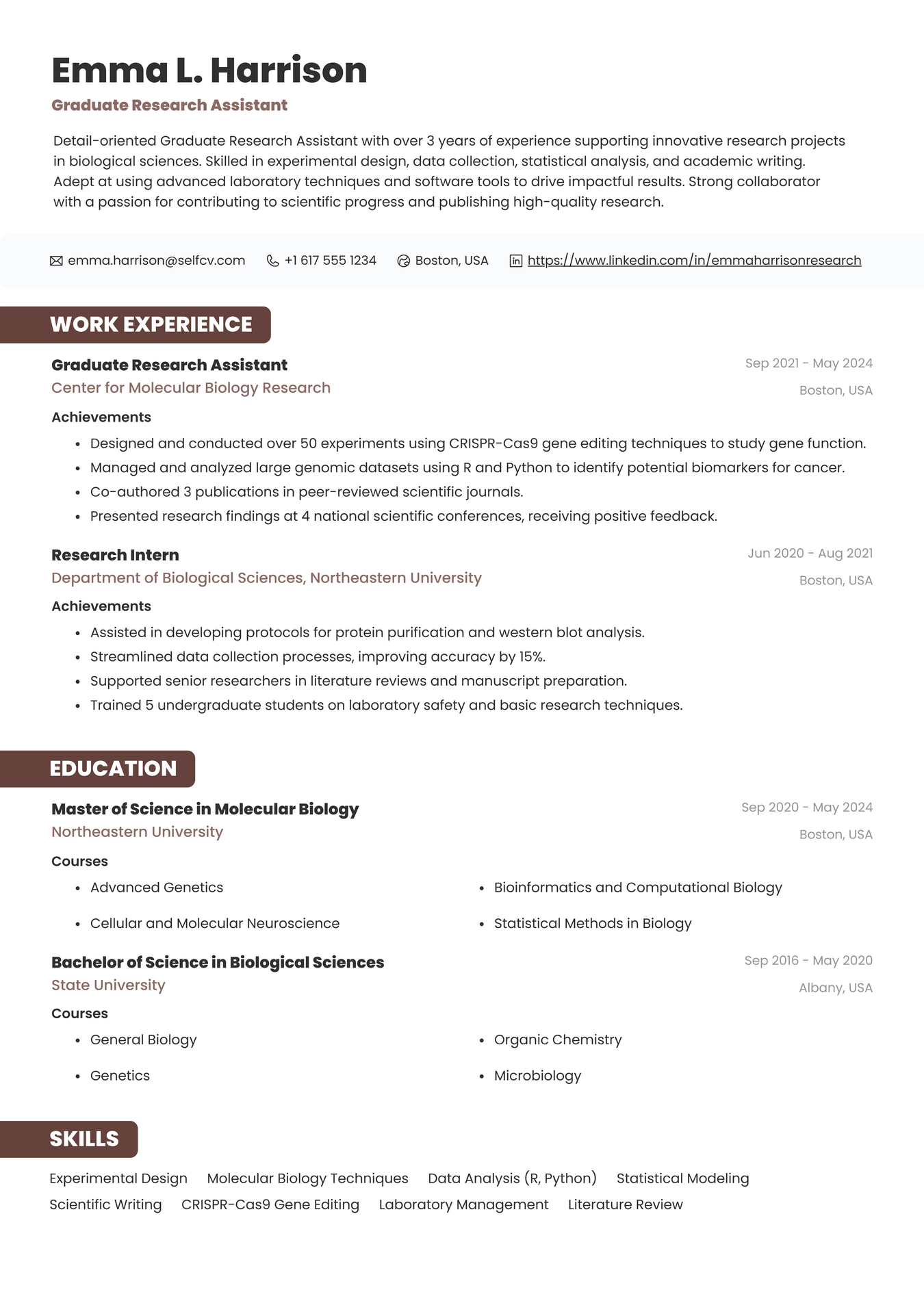 Graduate Research Assistant