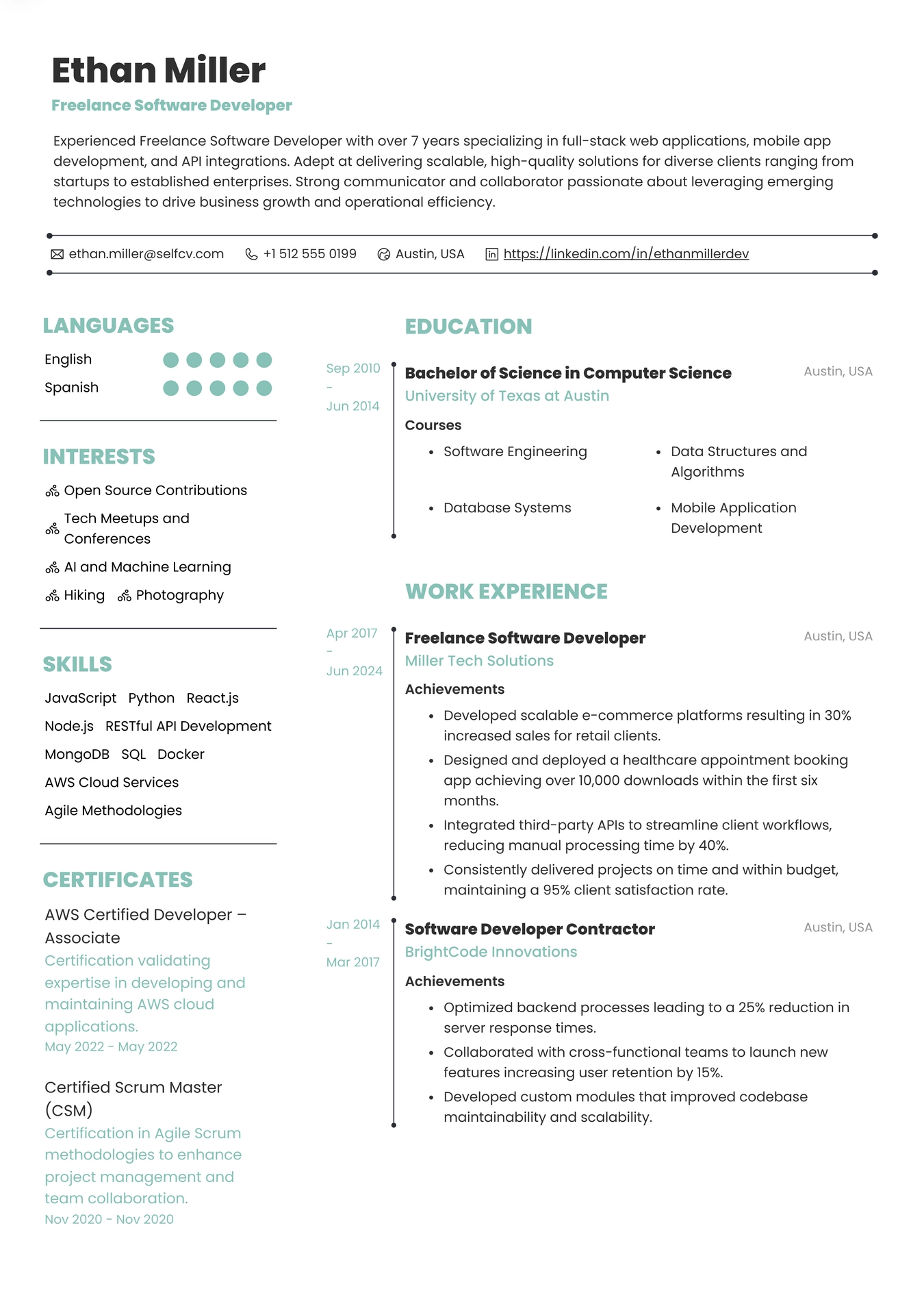 Freelance Software Developer