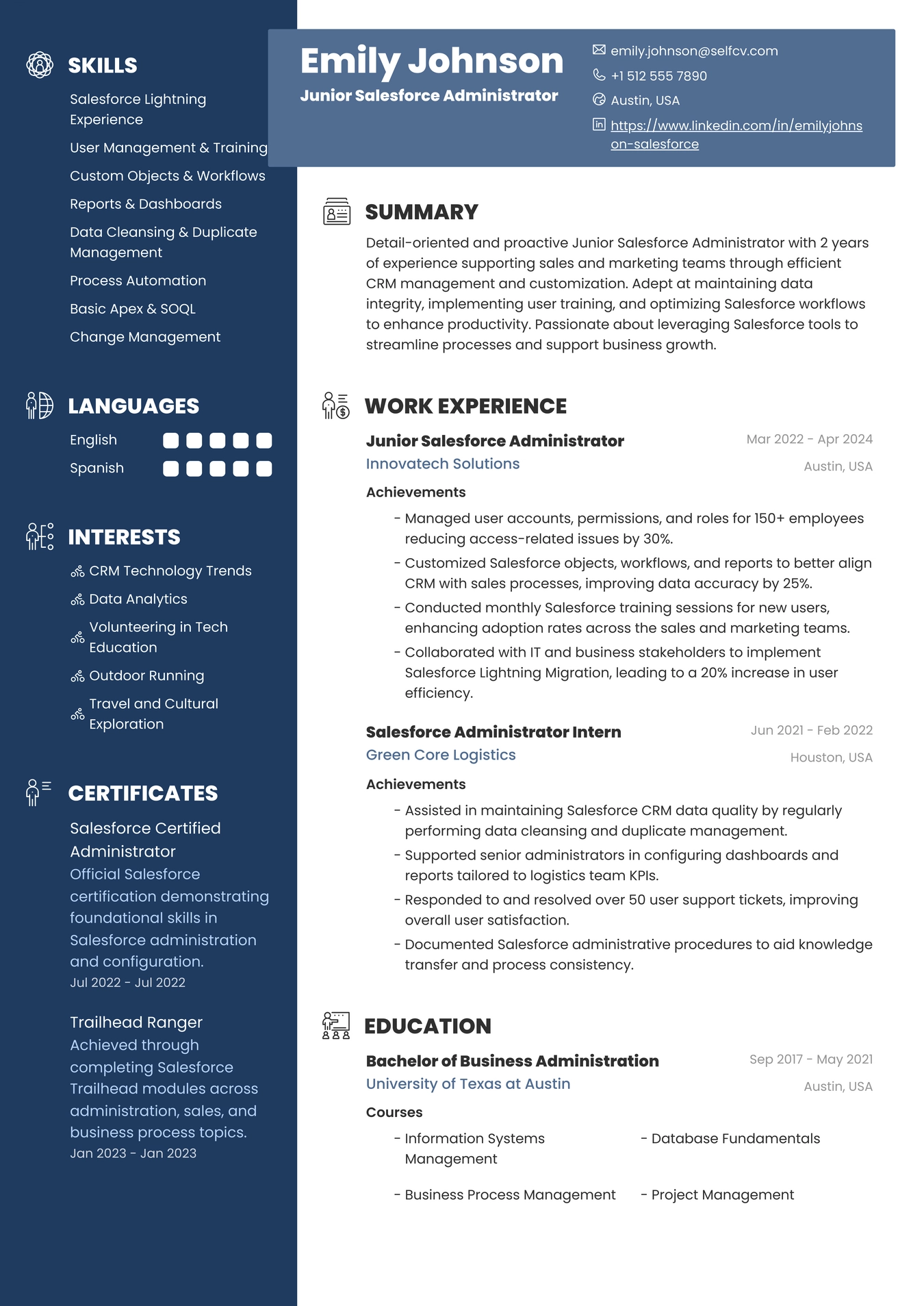 Junior Salesforce Admin