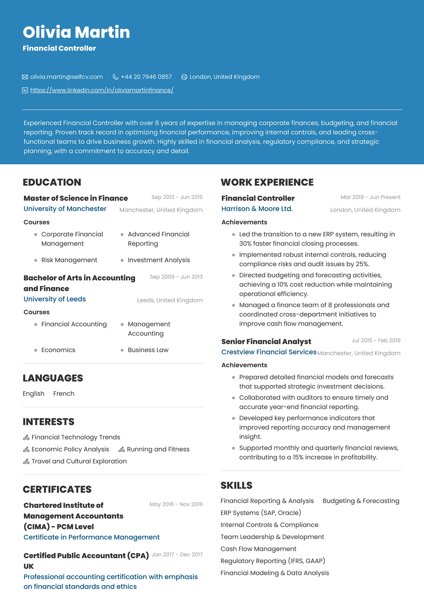 Financial Controller