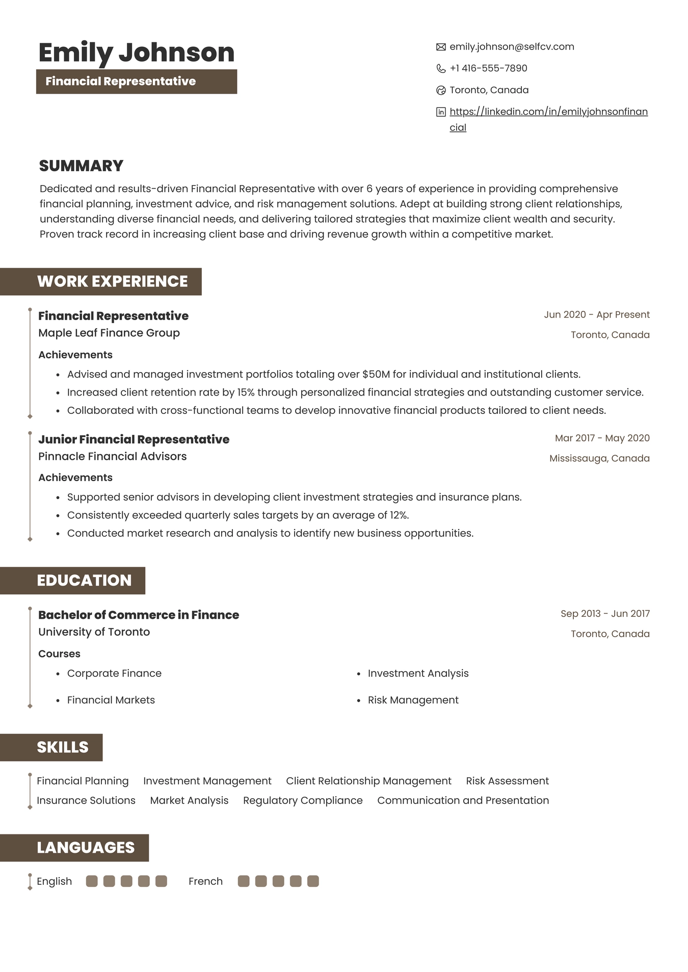 Financial Representative