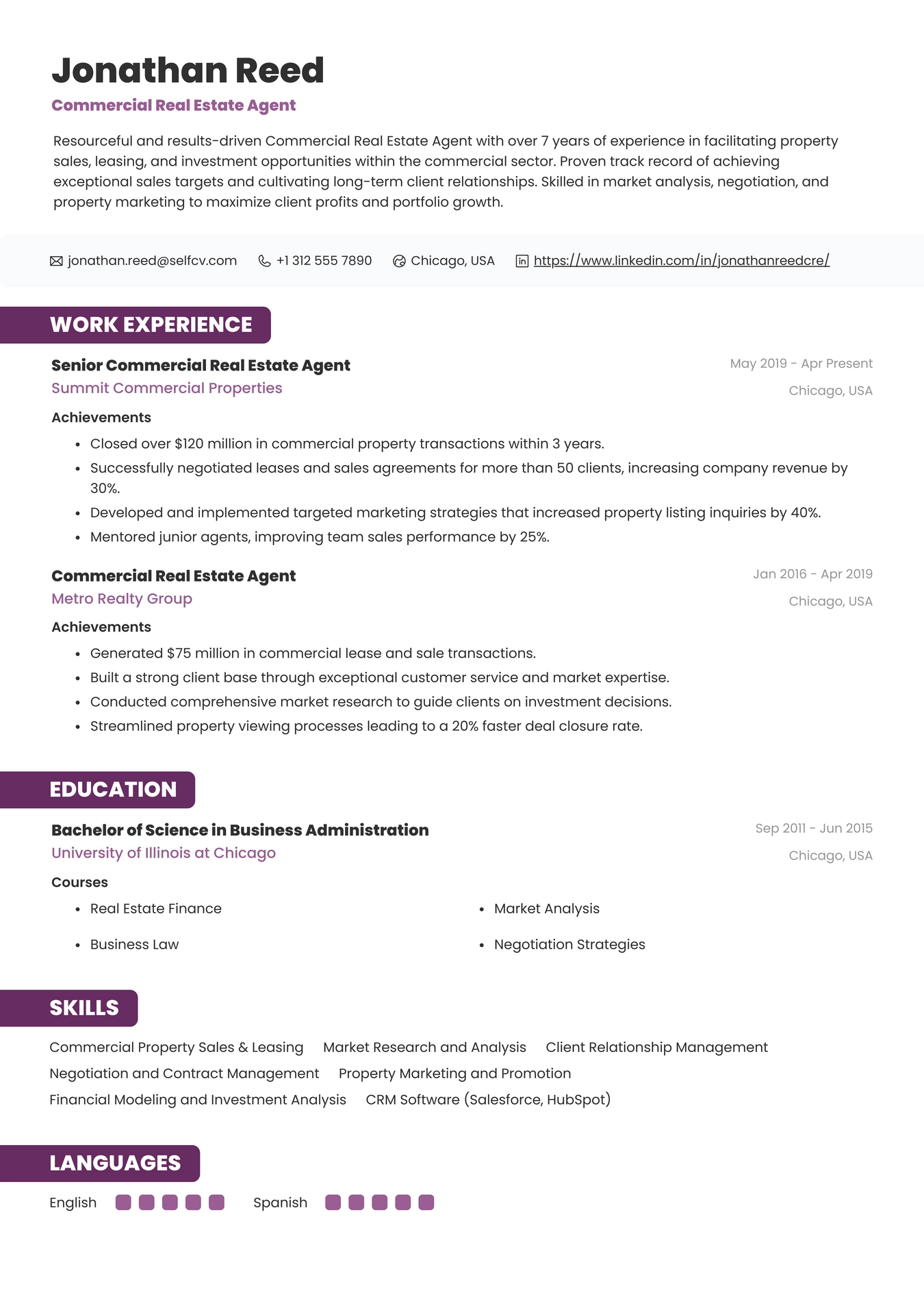 Commercial Real Estate Agent