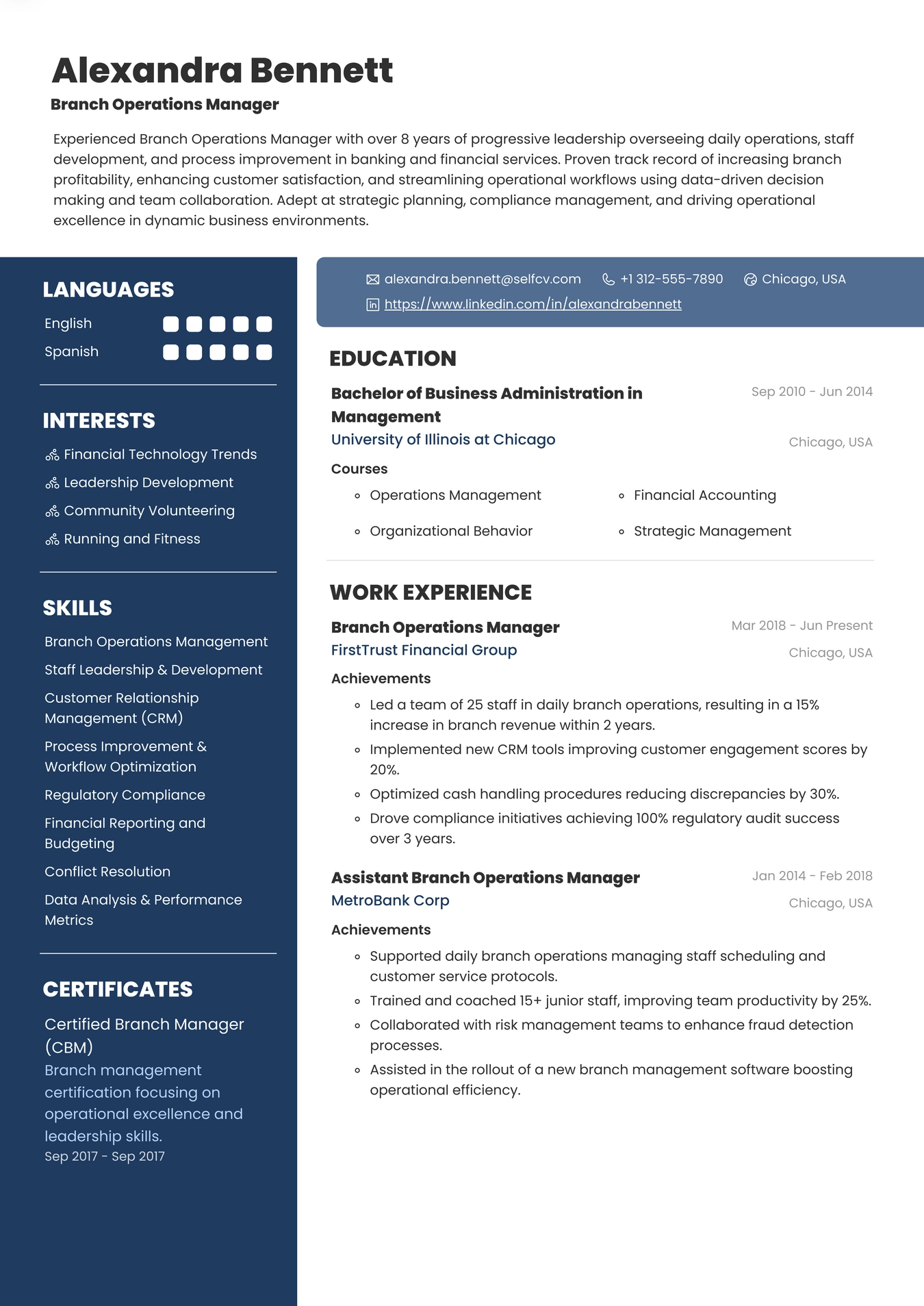 Branch Operations Manager