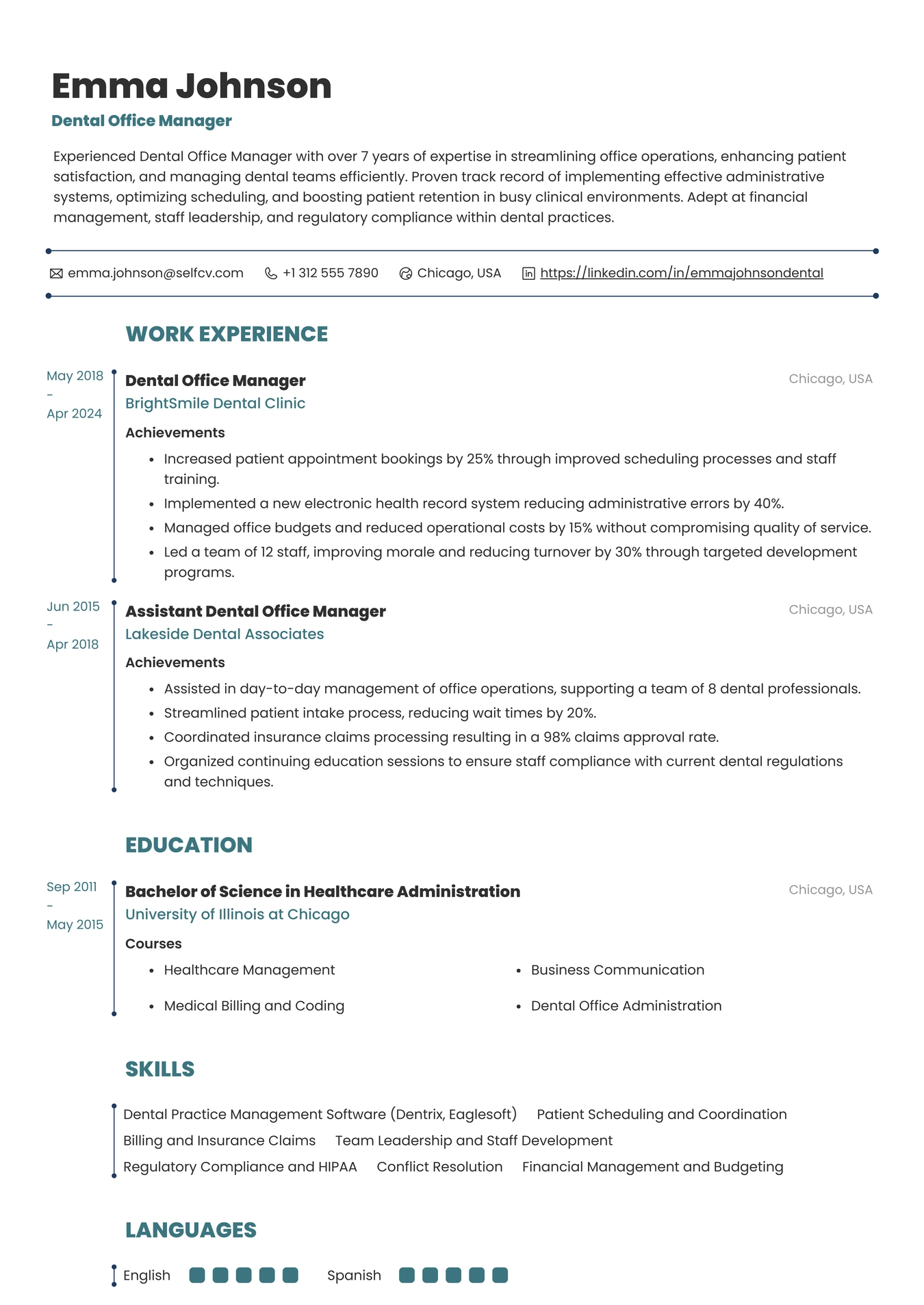 Dental Office Manager