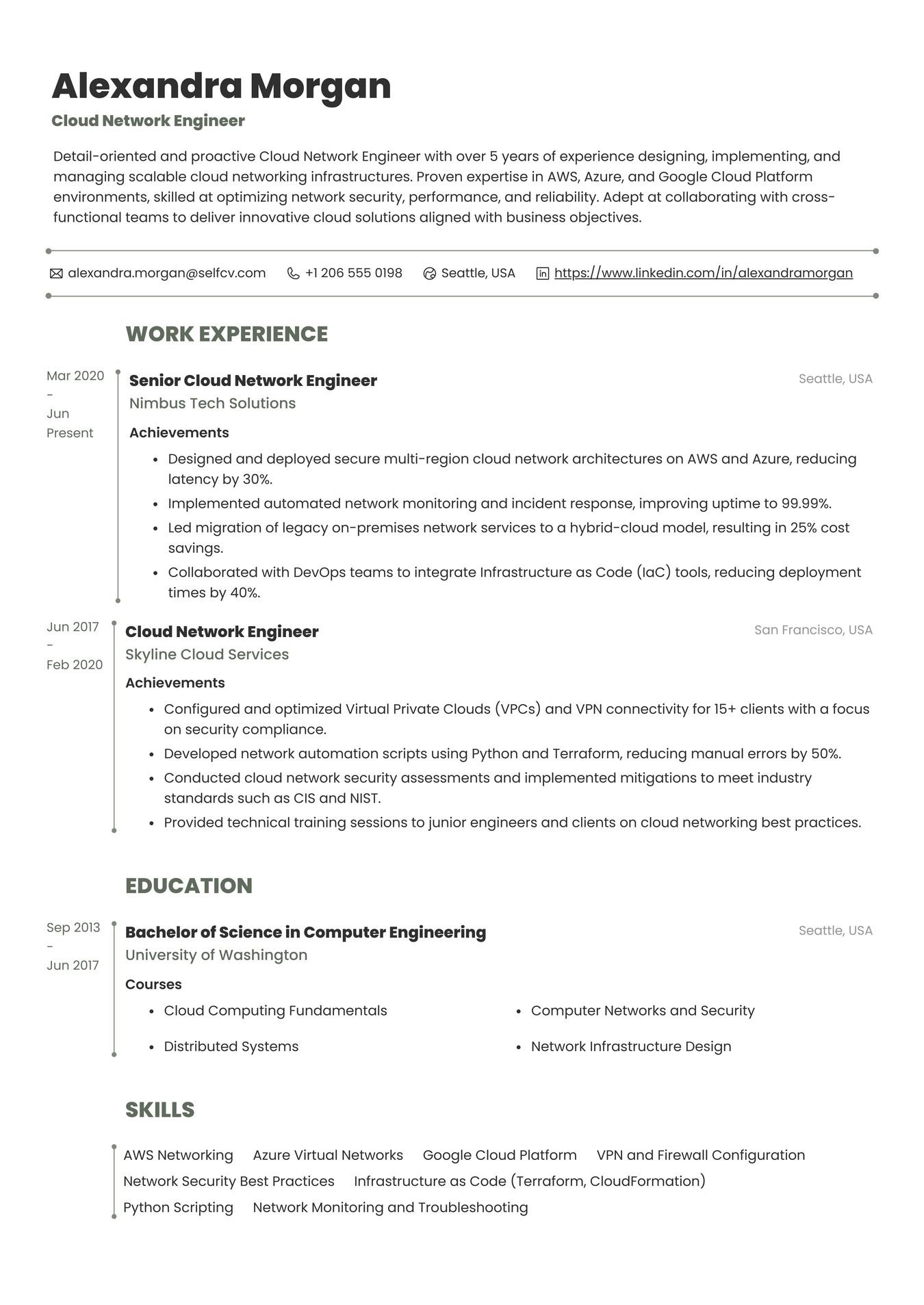 Cloud Network Engineer