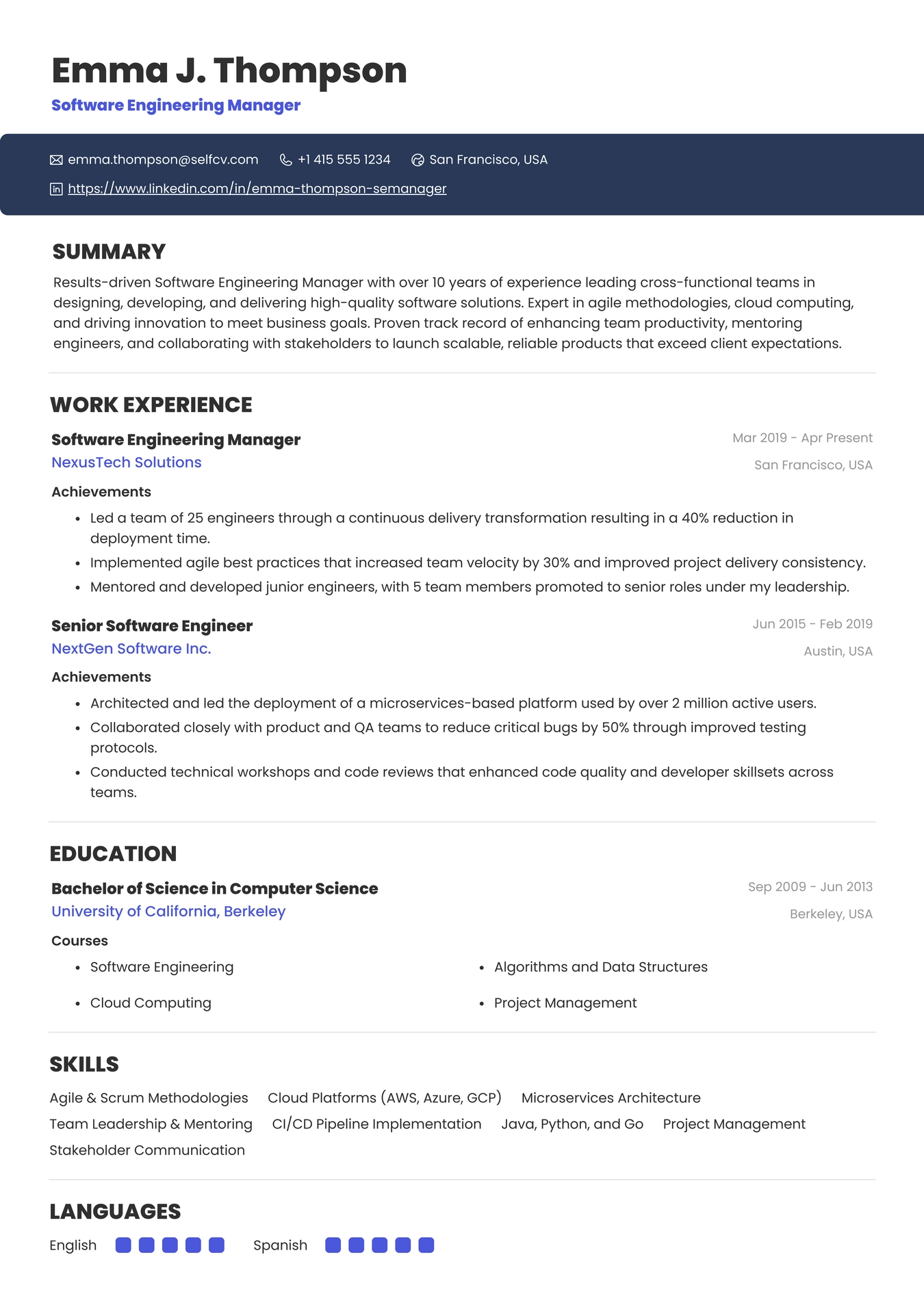 Software Engineering Manager