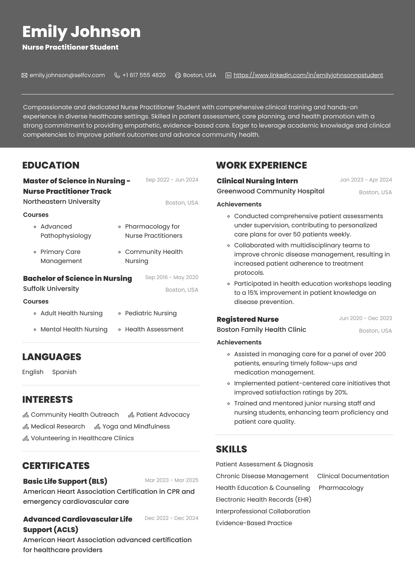 Nurse Practitioner Student