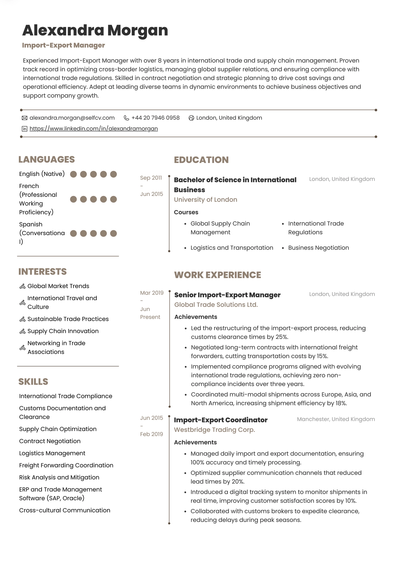 Import-Export Manager