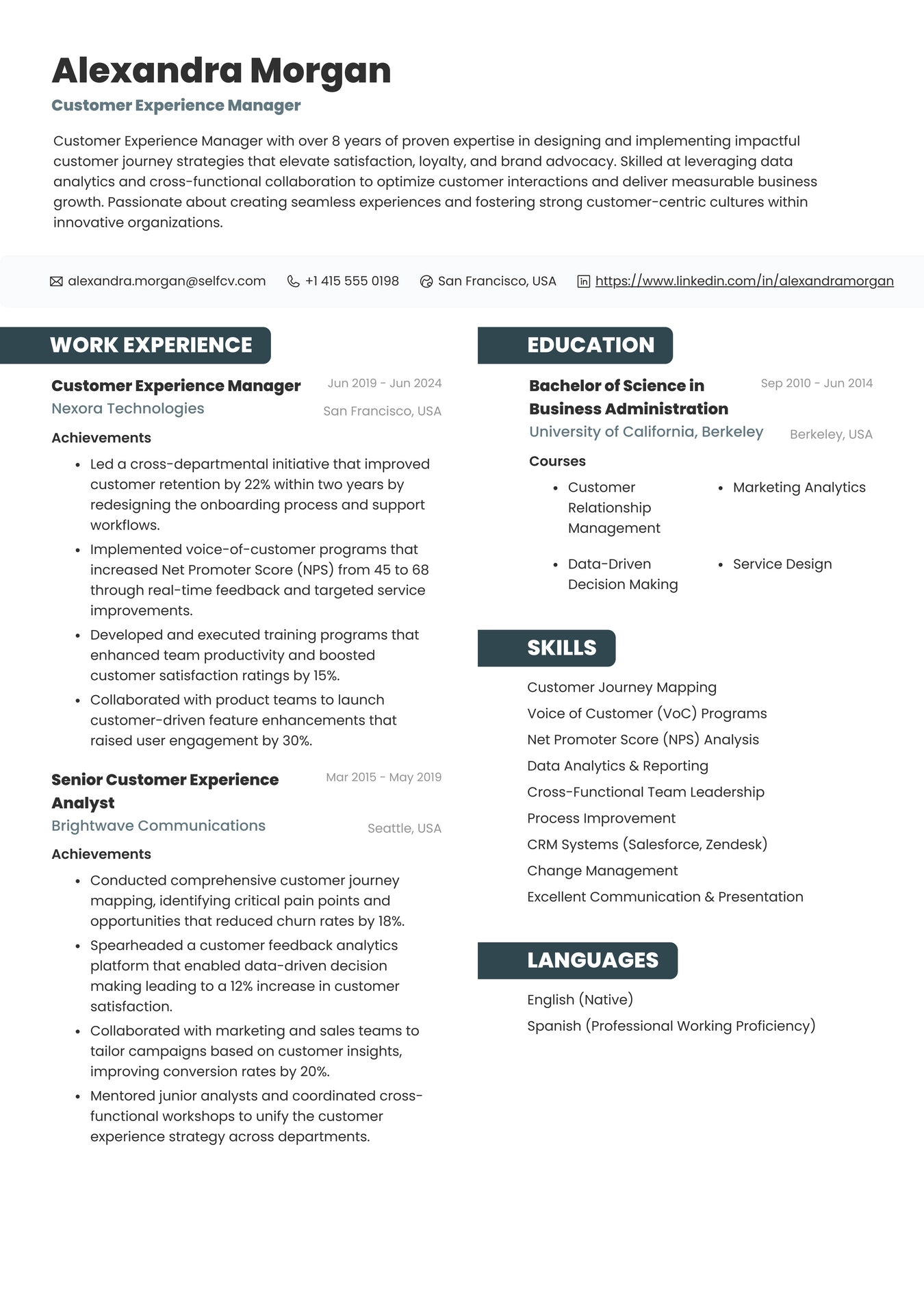 Customer Experience Manager