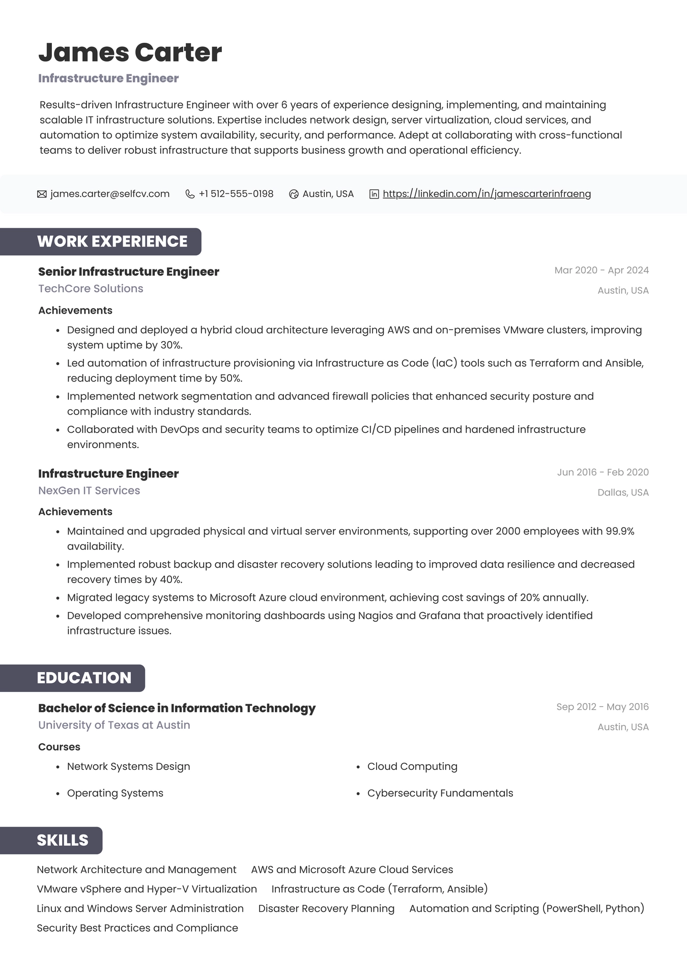 Infrastructure Engineer