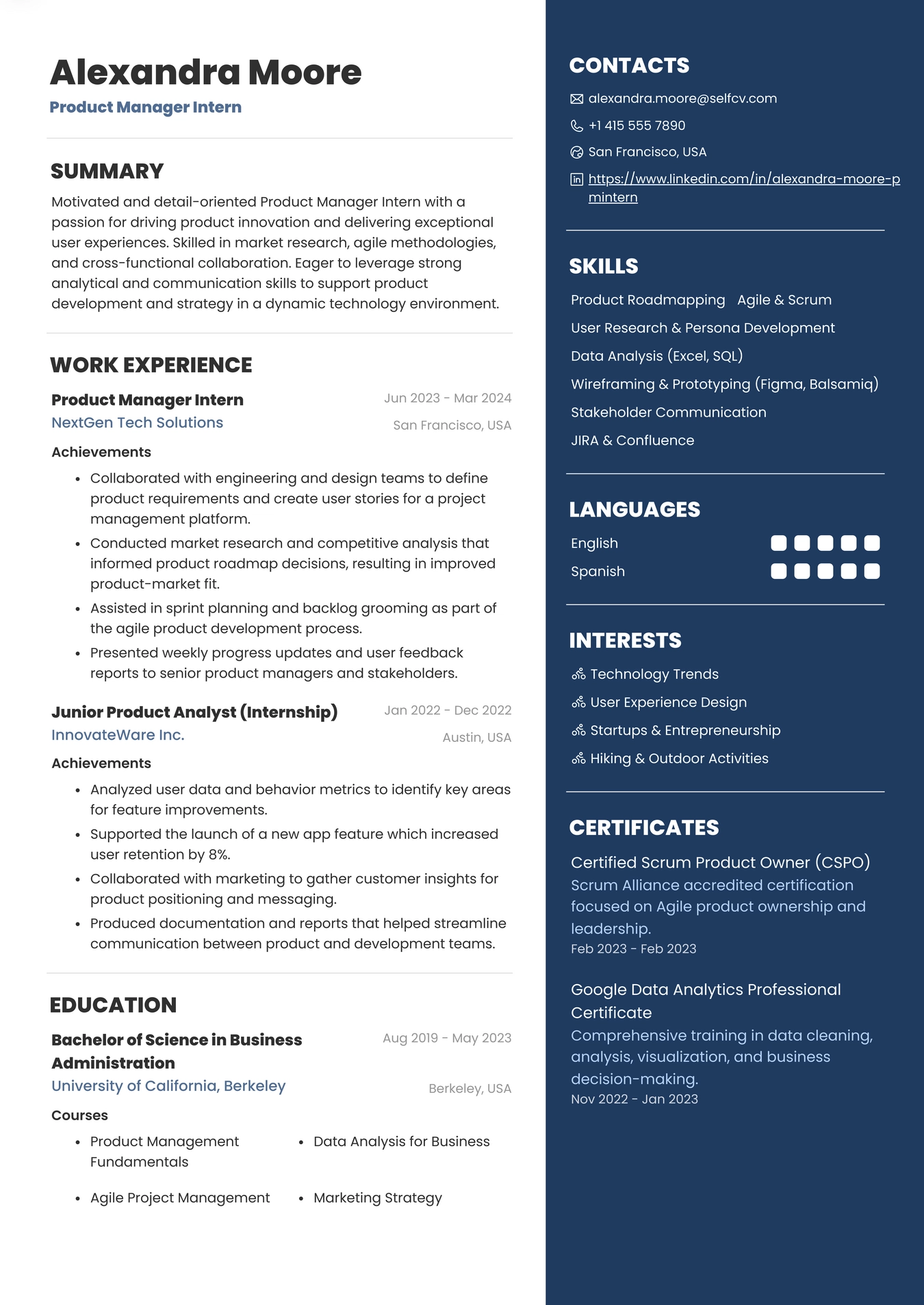 Product Manager Intern