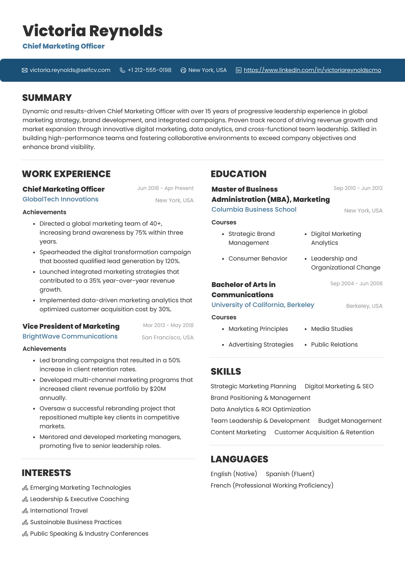 Chief Marketing Officer