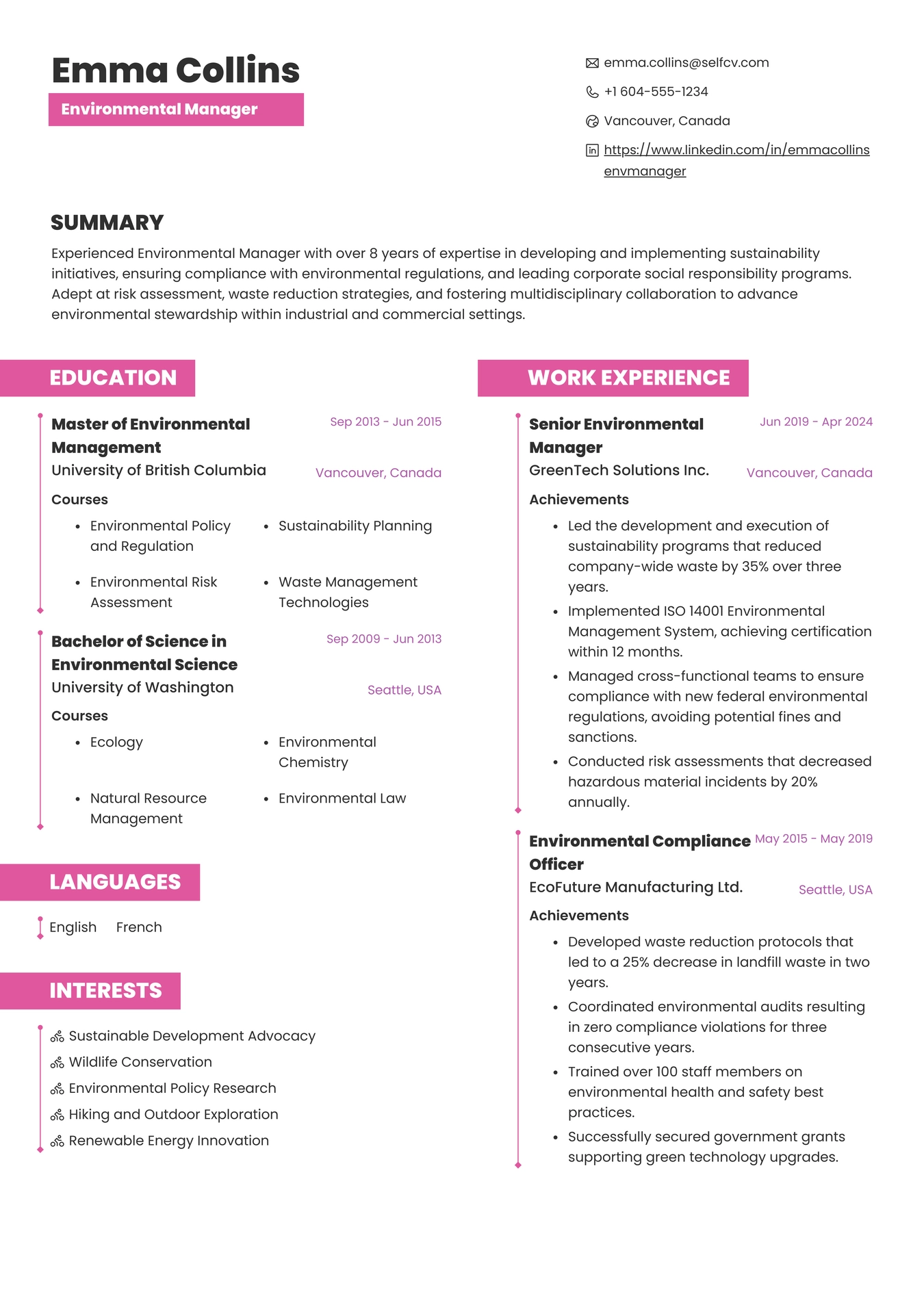 Environmental Manager