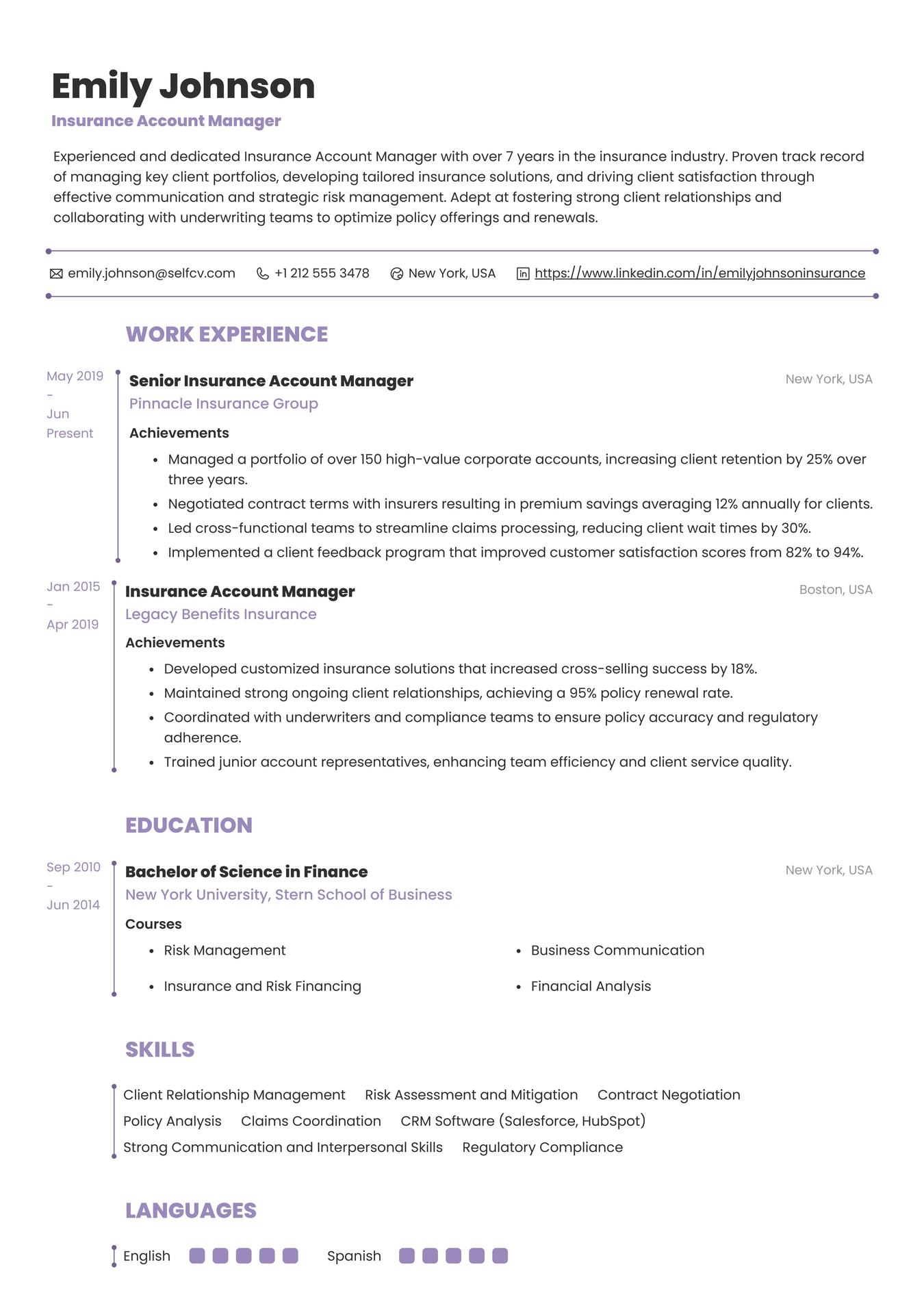 Insurance Account Manager