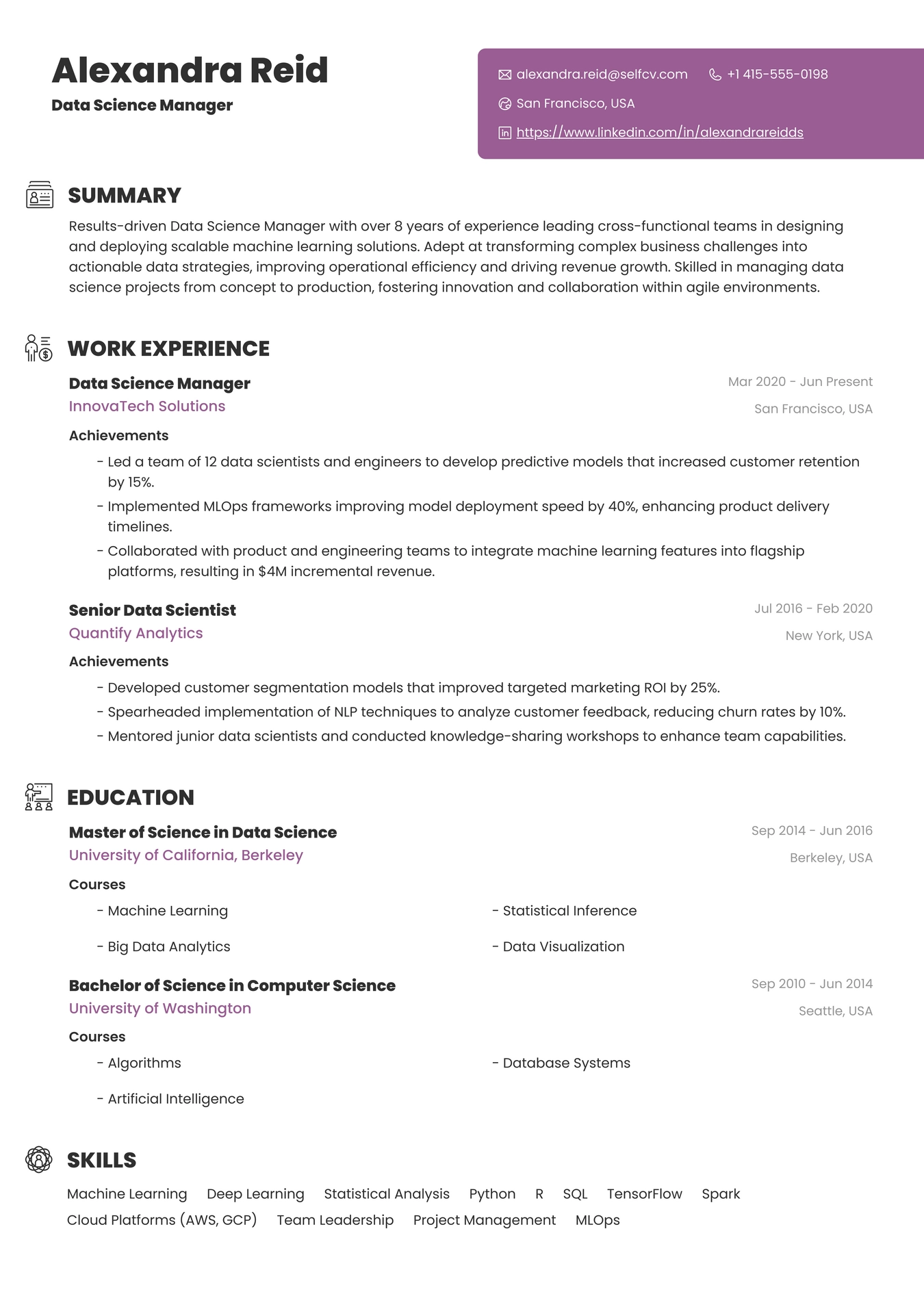 Data Science Manager