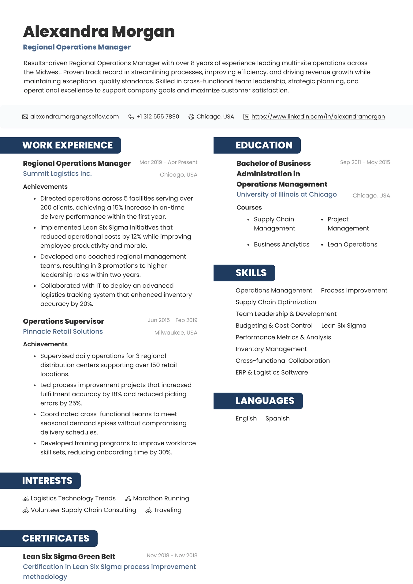 Regional Operations Manager