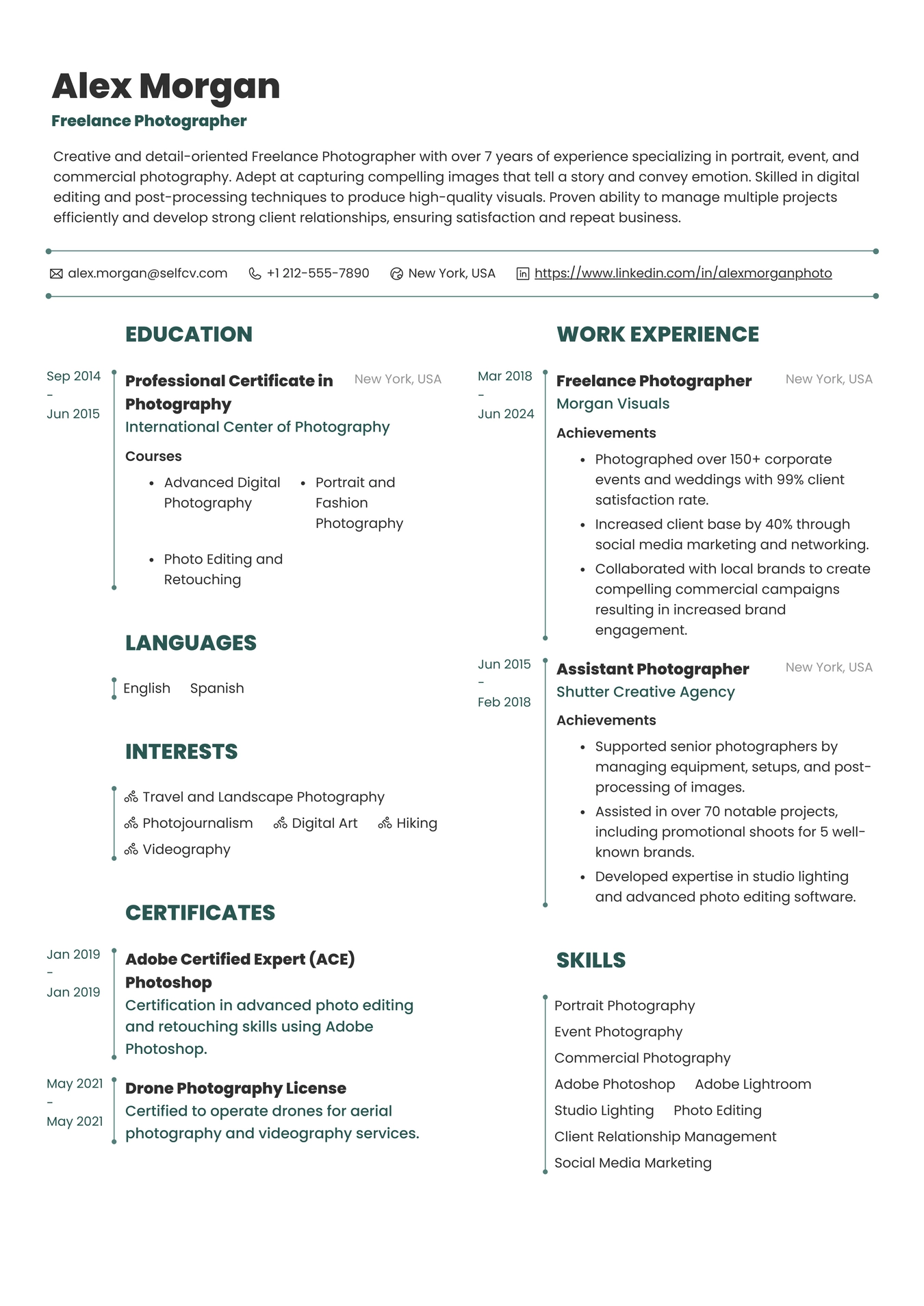 Freelance Photographer