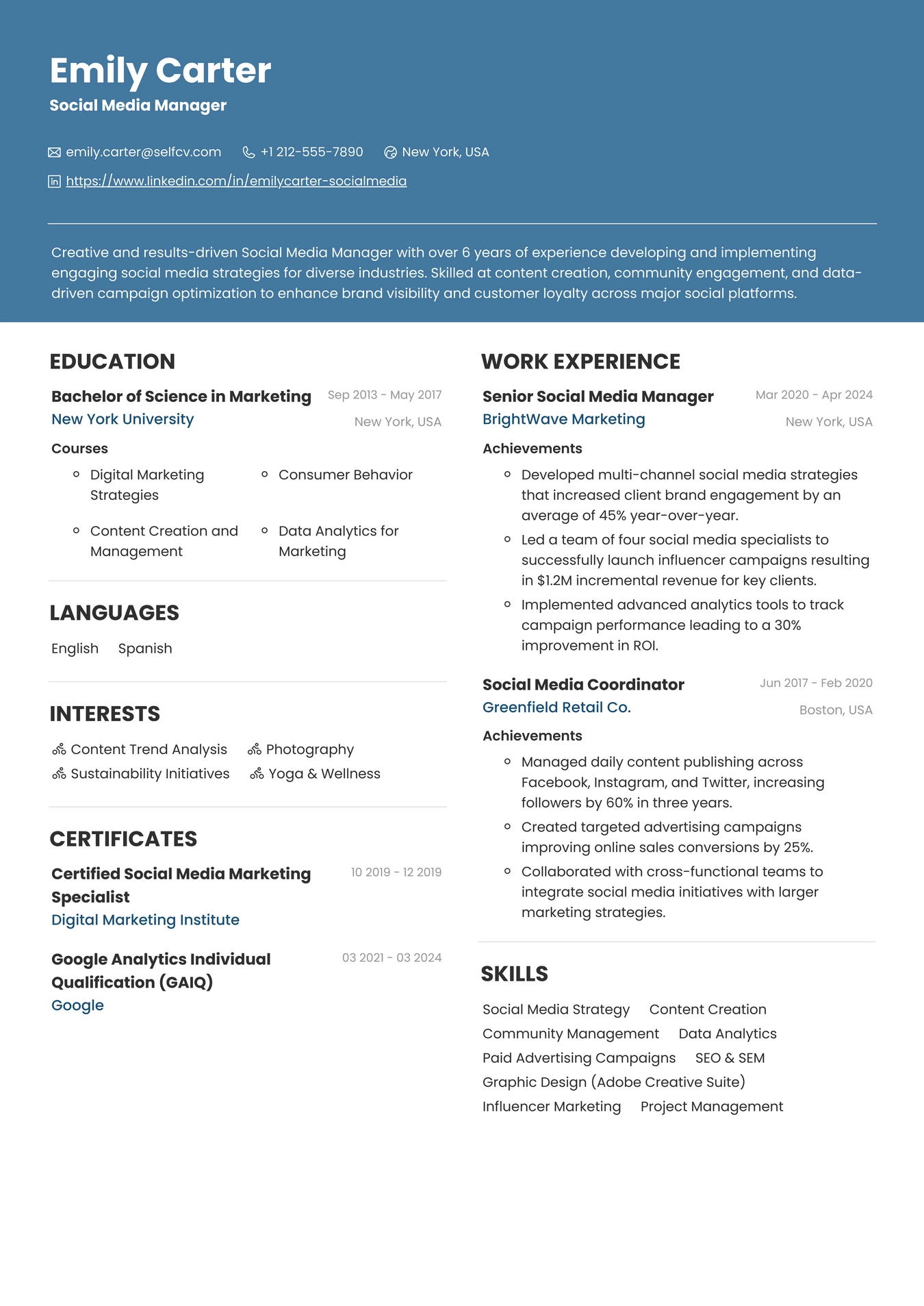 Social Media Manager