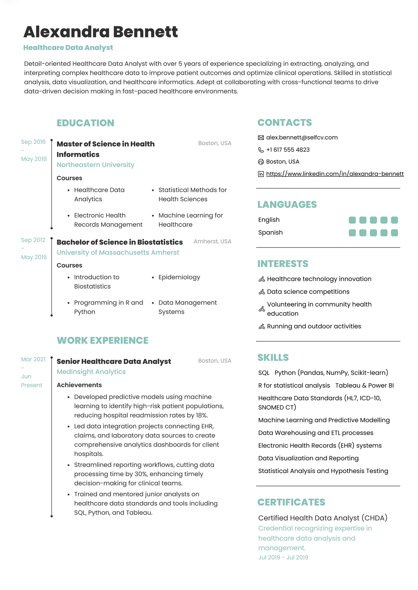 Healthcare Data Analyst