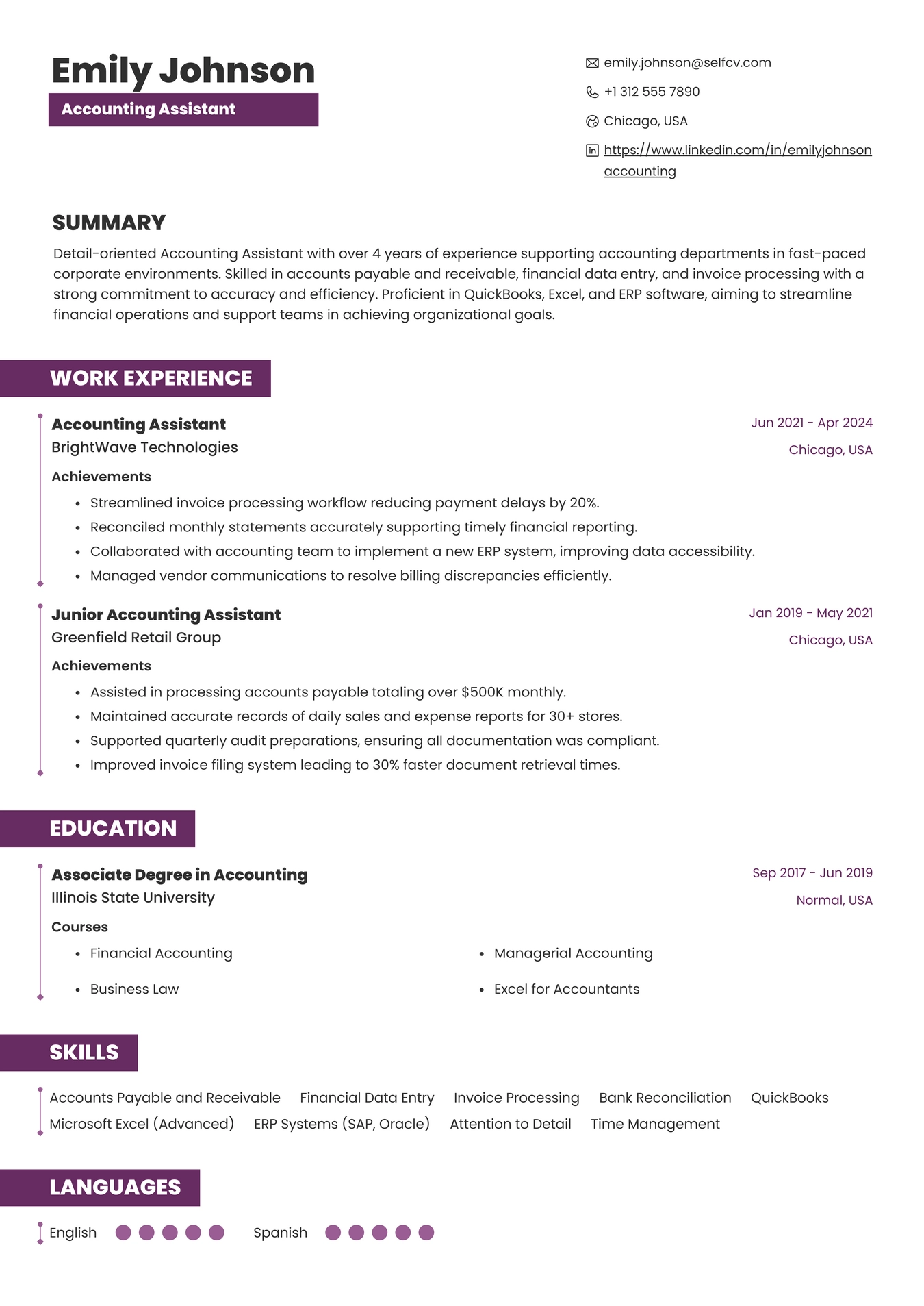 Accounting Assistant