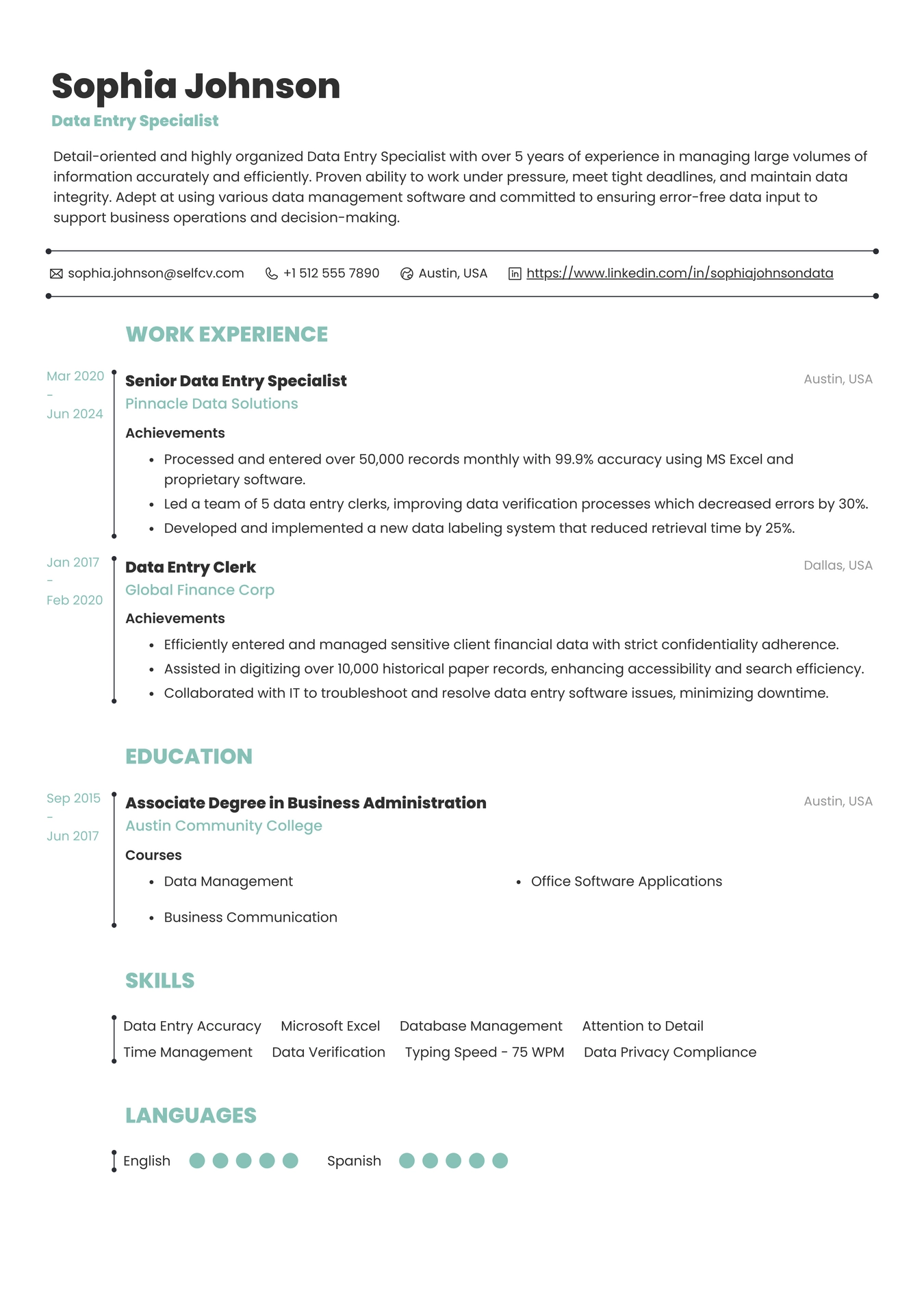 Data Entry Specialist