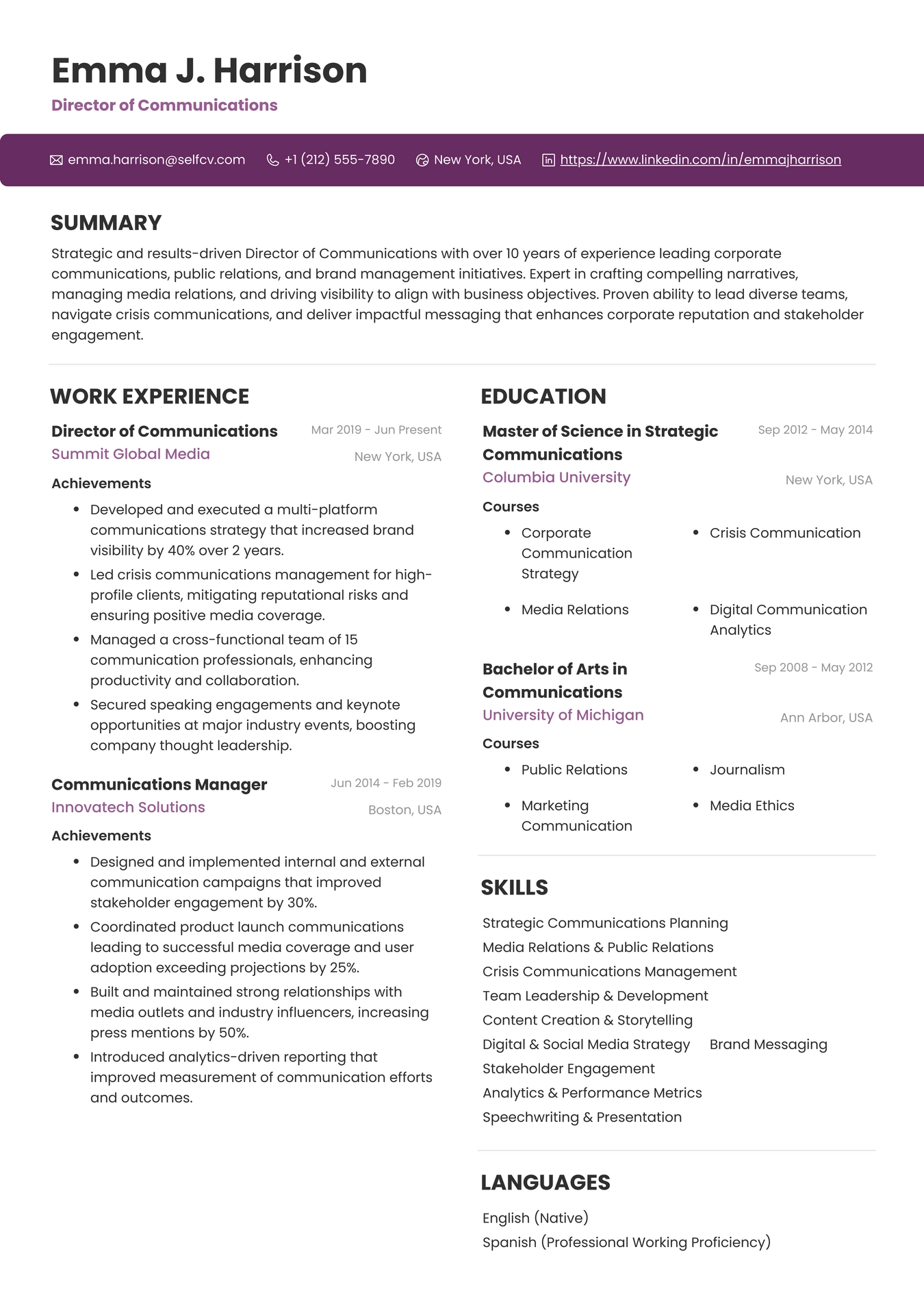 Director of Communications