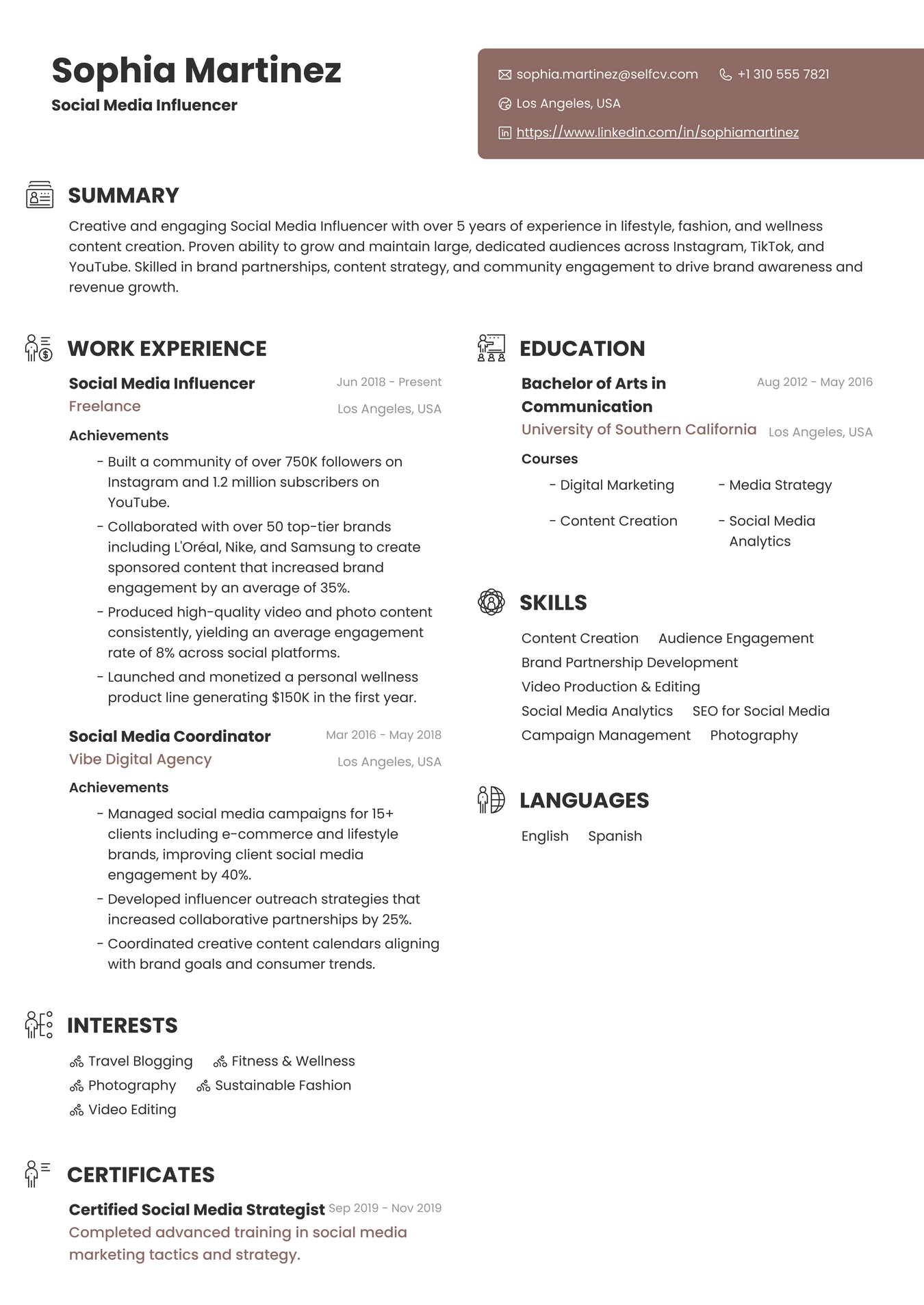 Social Media Influencer