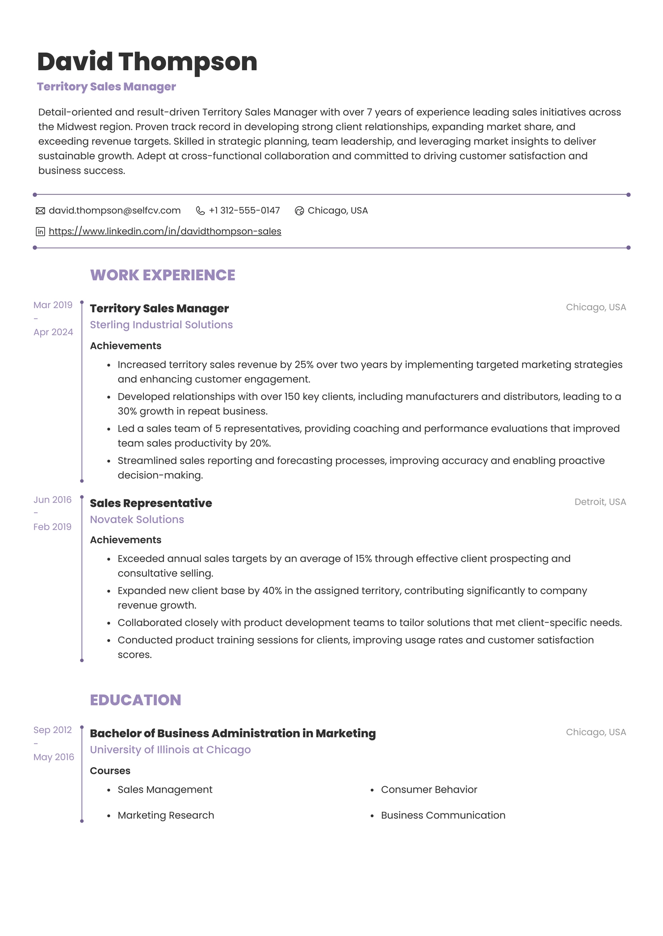 Territory Sales Manager