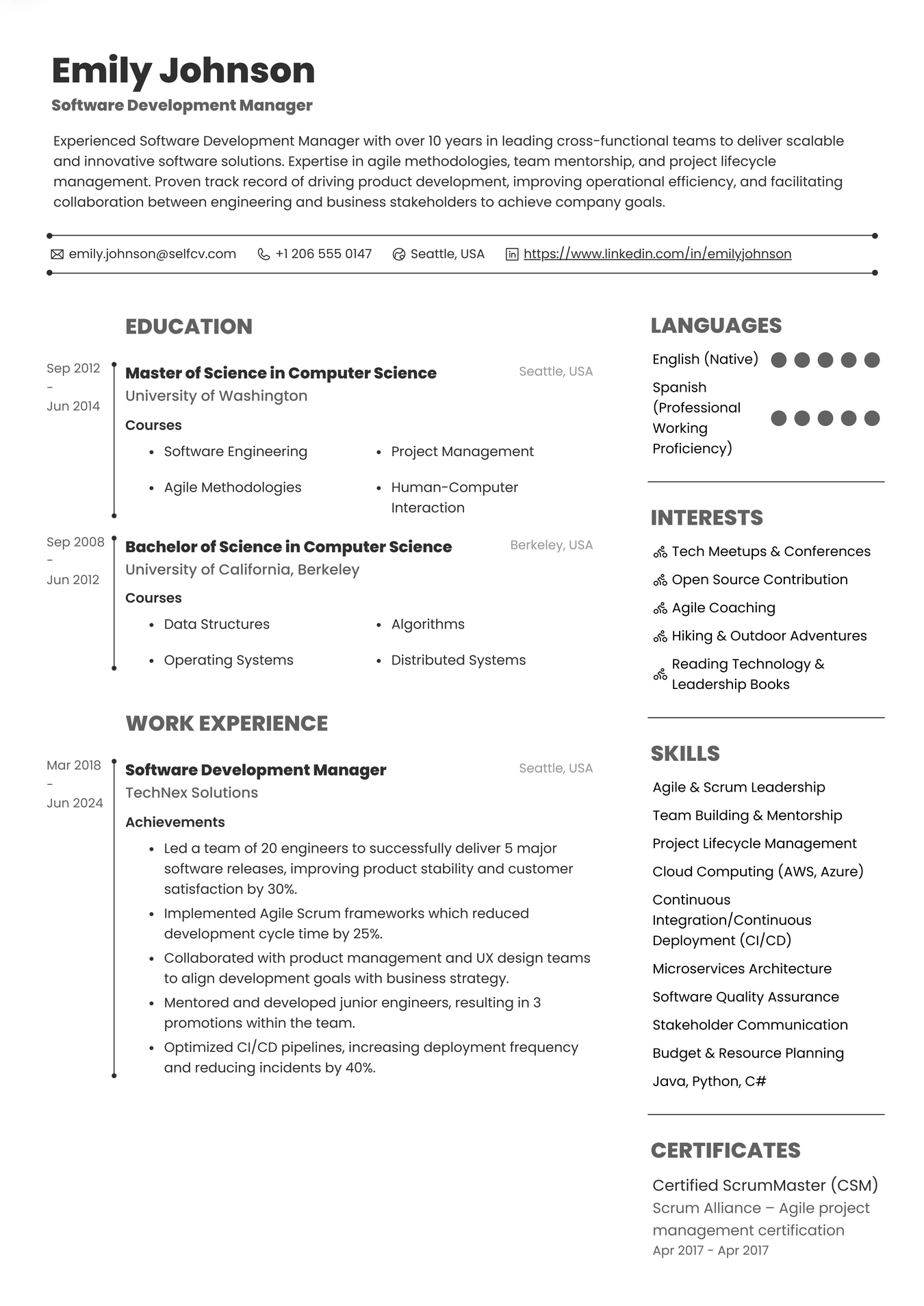 Software Development Manager