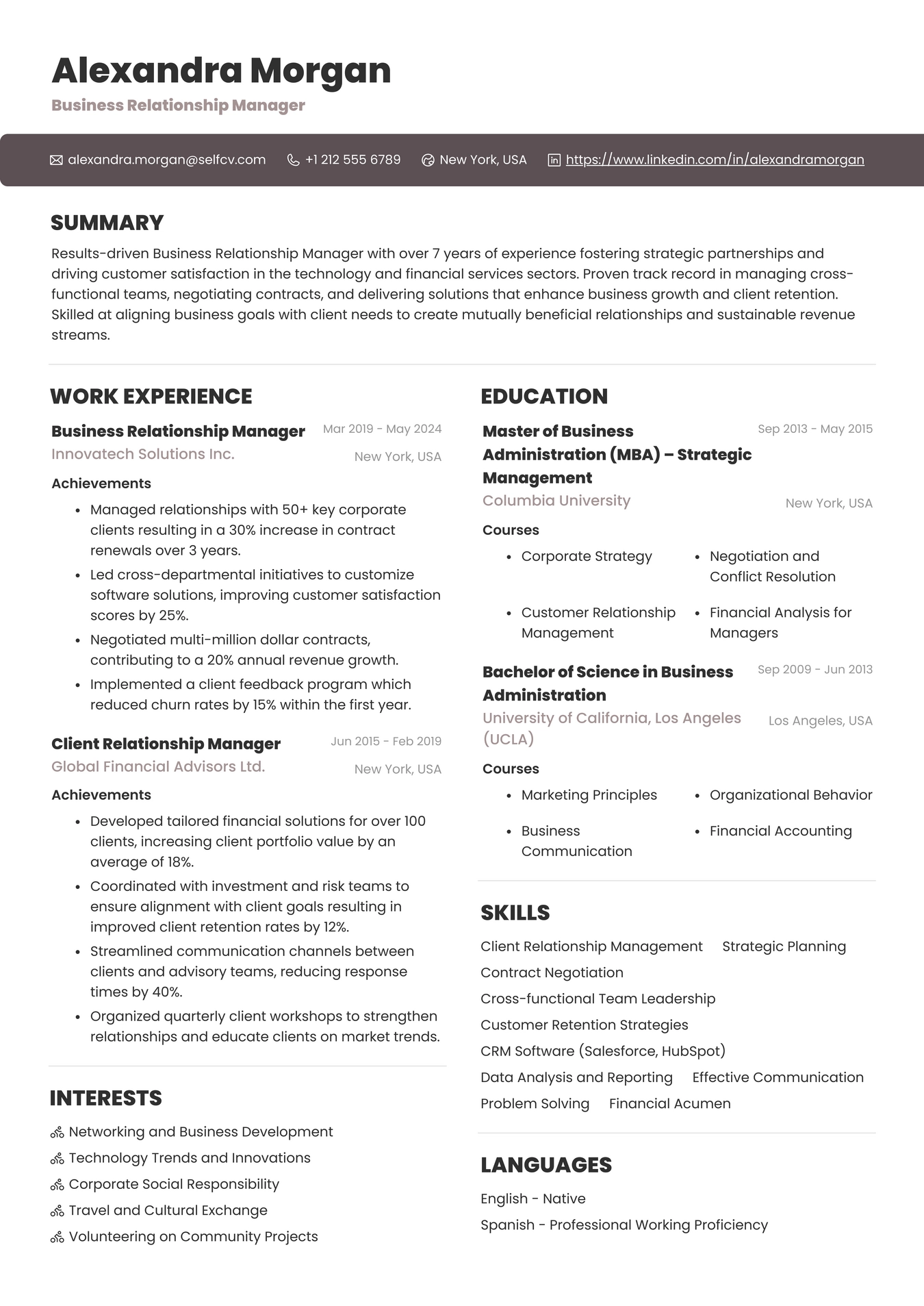 Business Relationship Manager