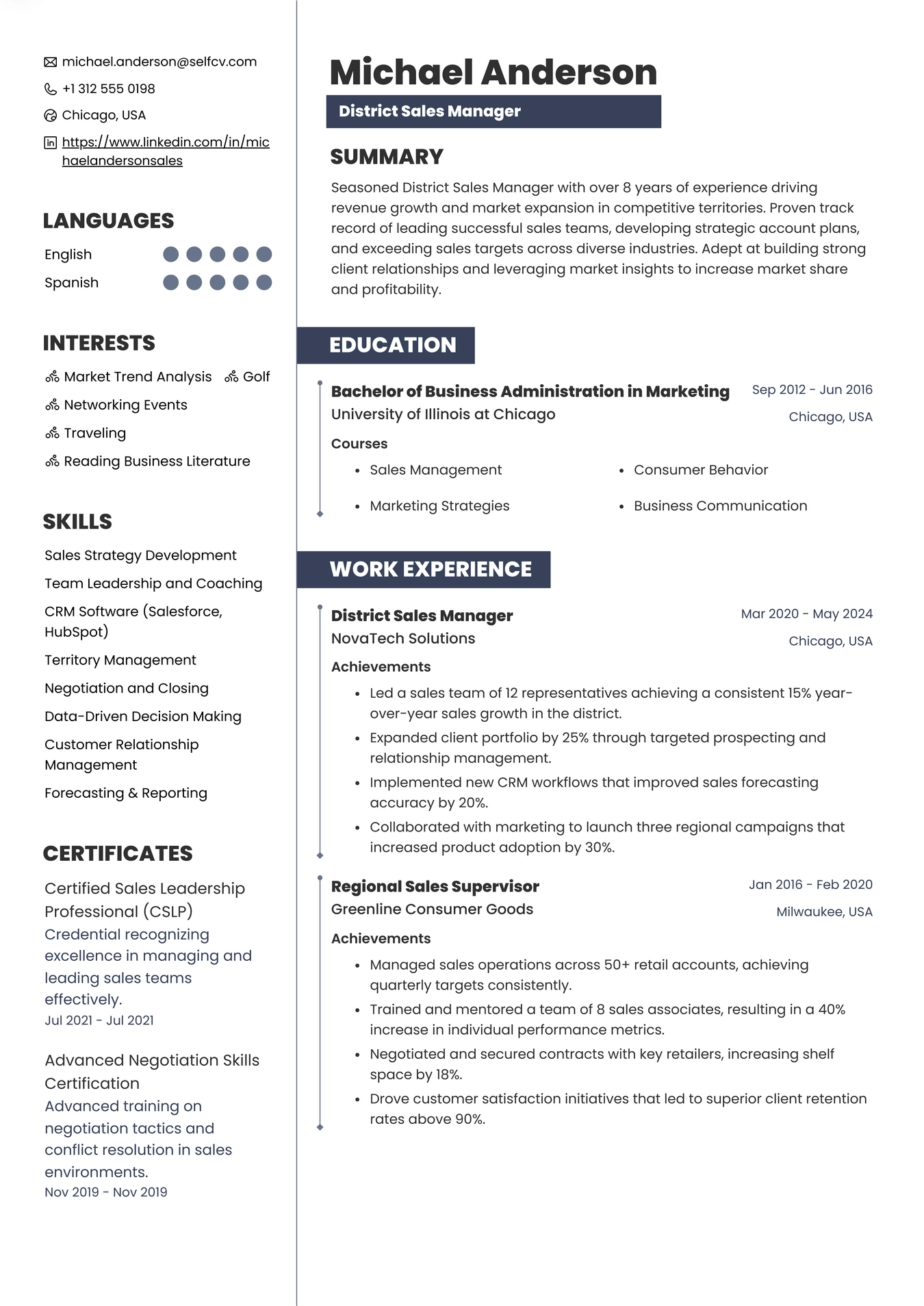 District Sales Manager