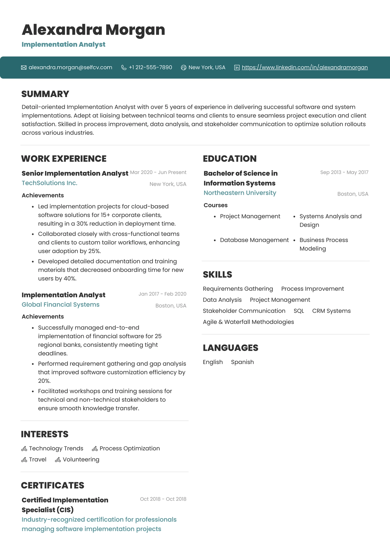 Implementation Analyst