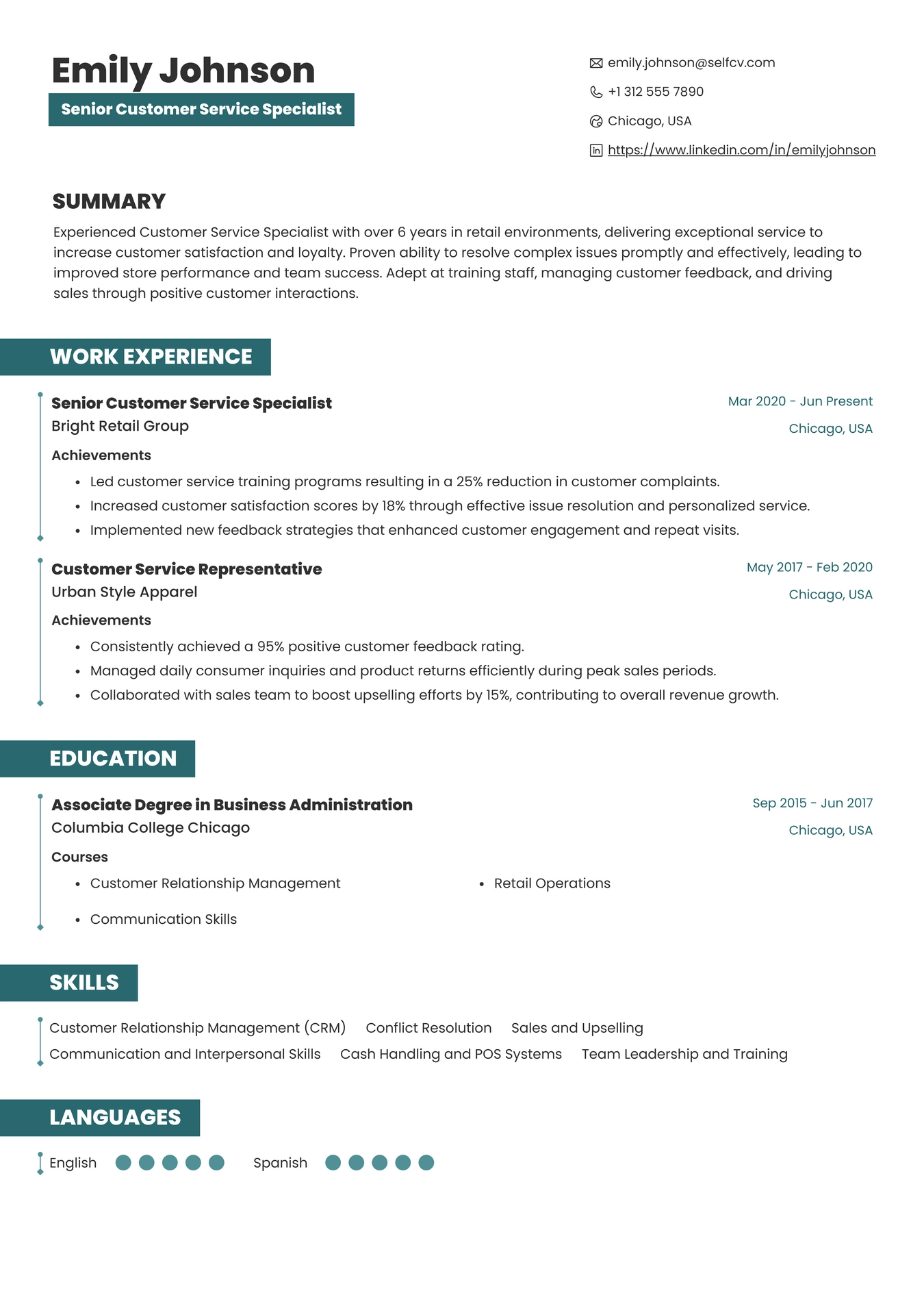 Customer Service Retail